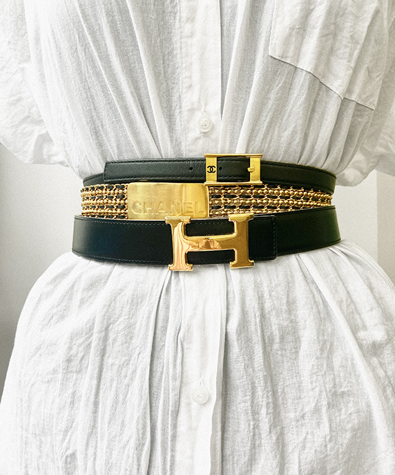 【上品コーデのワンポイントに★】CHANEL ベルト 上品で大人っぽいコーデに♡】CHANEL ジャケット (CHANEL