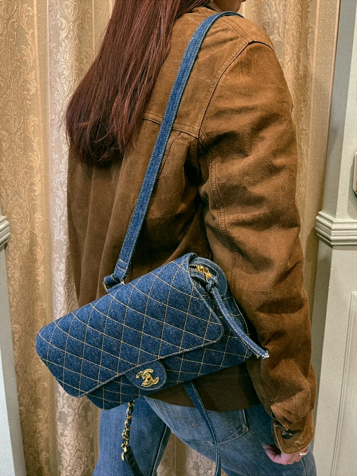 givenchy glamour vintage ピーコート チェック ◎47