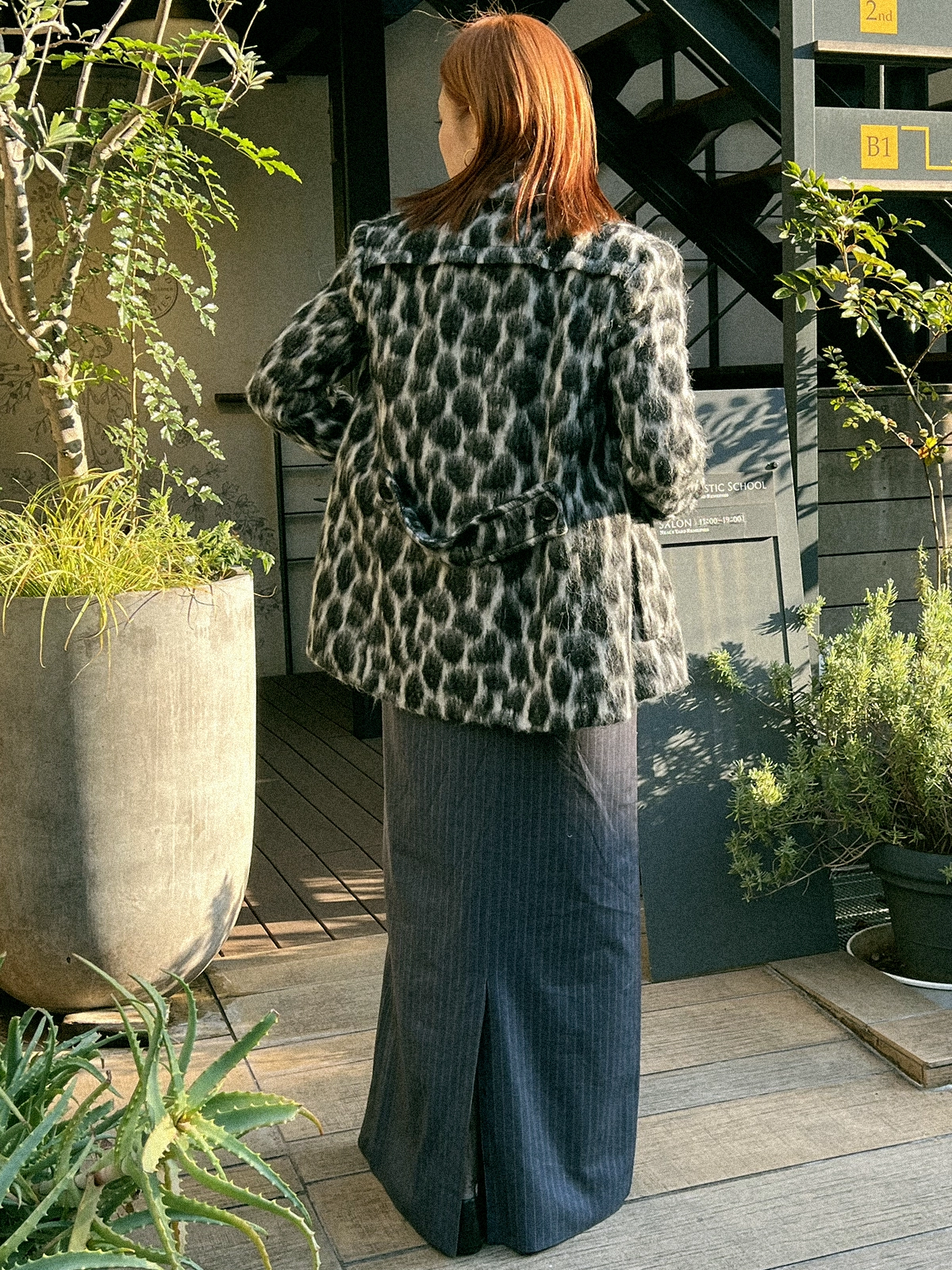 ヴィンテージ モヘア混ジャケット 肉厚 コート 昭和レトロ