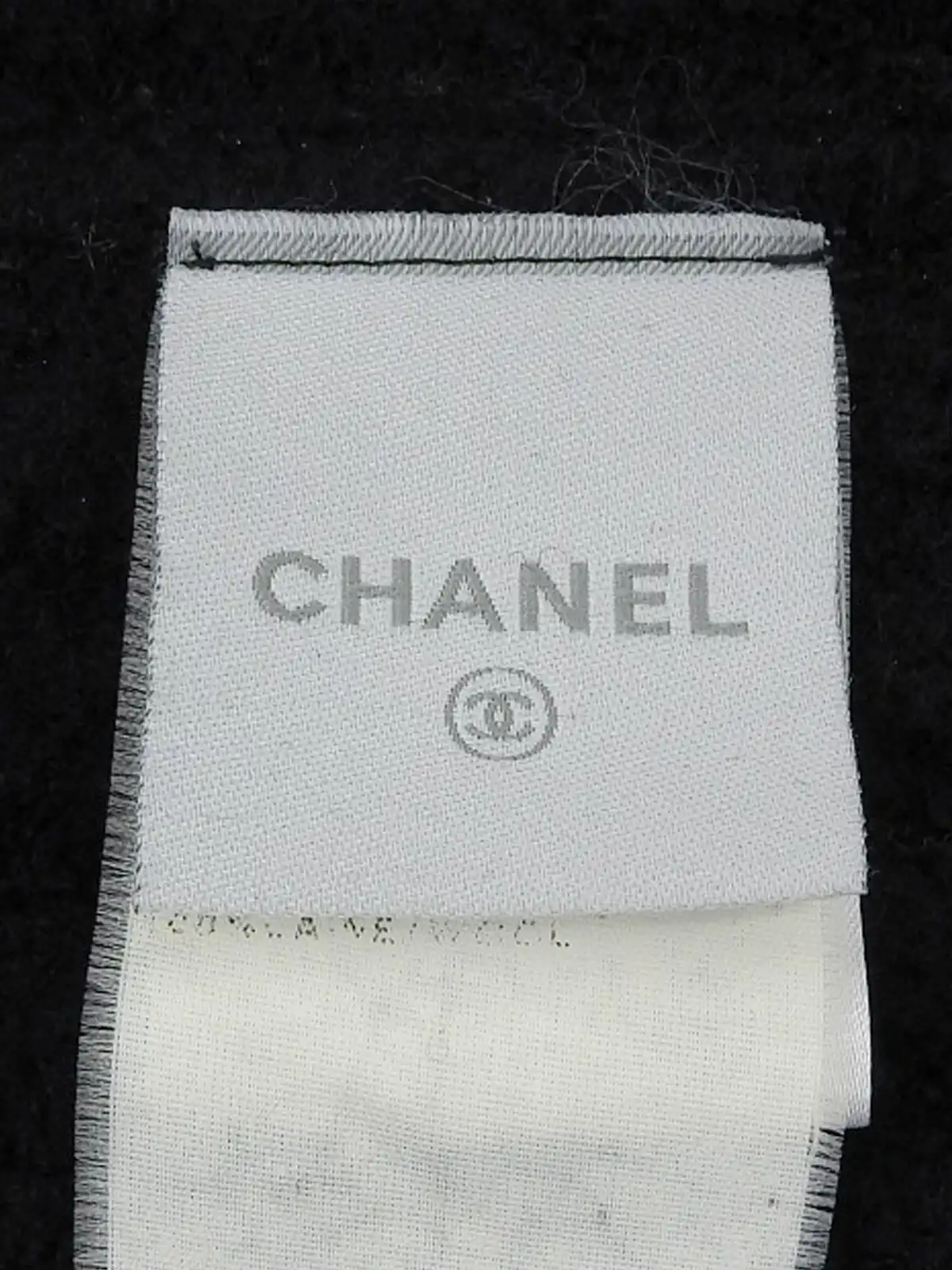 CHANEL 2007年製 ウールCCマークボタンジャケット ブラック