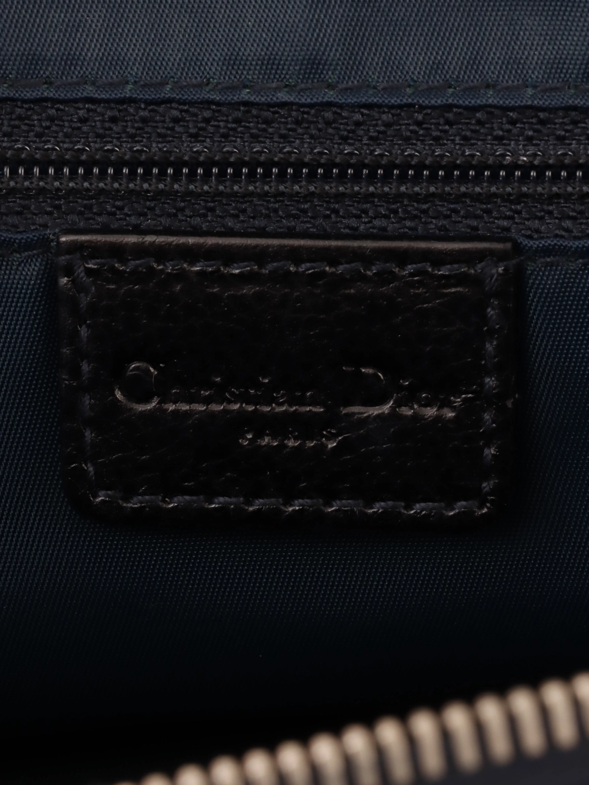 DIOR フライトライントロッターパターンハンドバッグ ネイビー