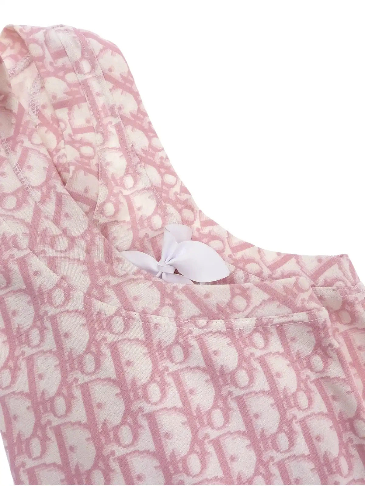 Dior スカーフ ピンク トロッター ストーン ロゴ ホワイト 大判 白 Christian Diorトロッターピンクスカーフ ラインストーン付mh425