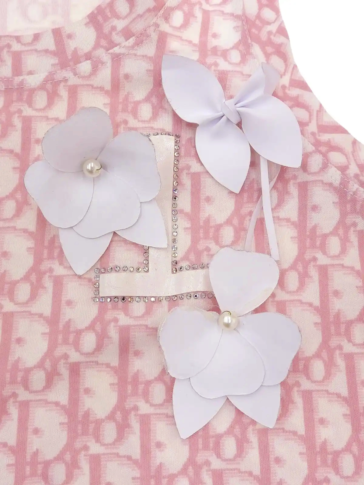 美品　Dior ノースリーブ　ディオール　ラインストーン　クリスチャンディオール 極美品 Christian Dior クリスチャンディオール タンクトップ