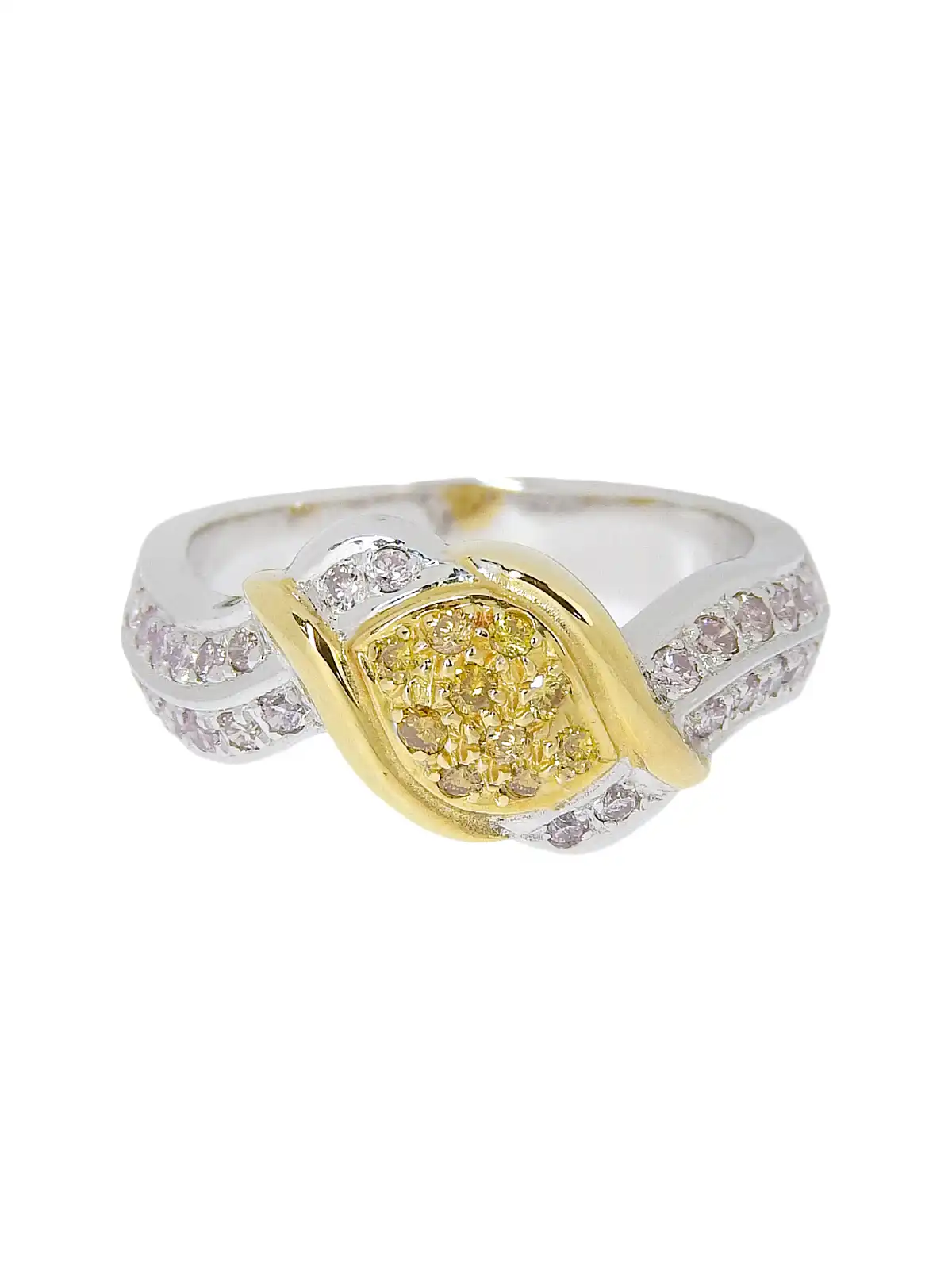Selection Jewelry 18Kプラチナカラーダイヤモンドデザイン