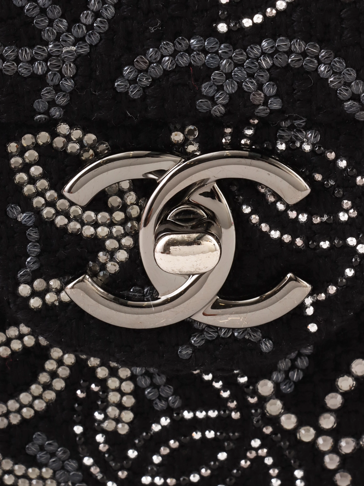 CHANEL 2009年頃製 パリ上海ラインストーンCCマーククラシック