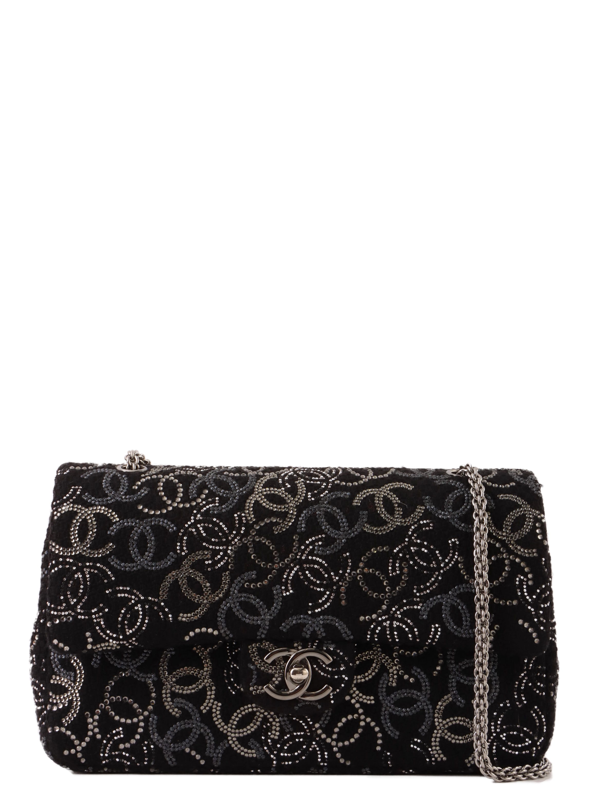 CHANEL 2009年頃製 パリ上海ラインストーンCCマーククラシック