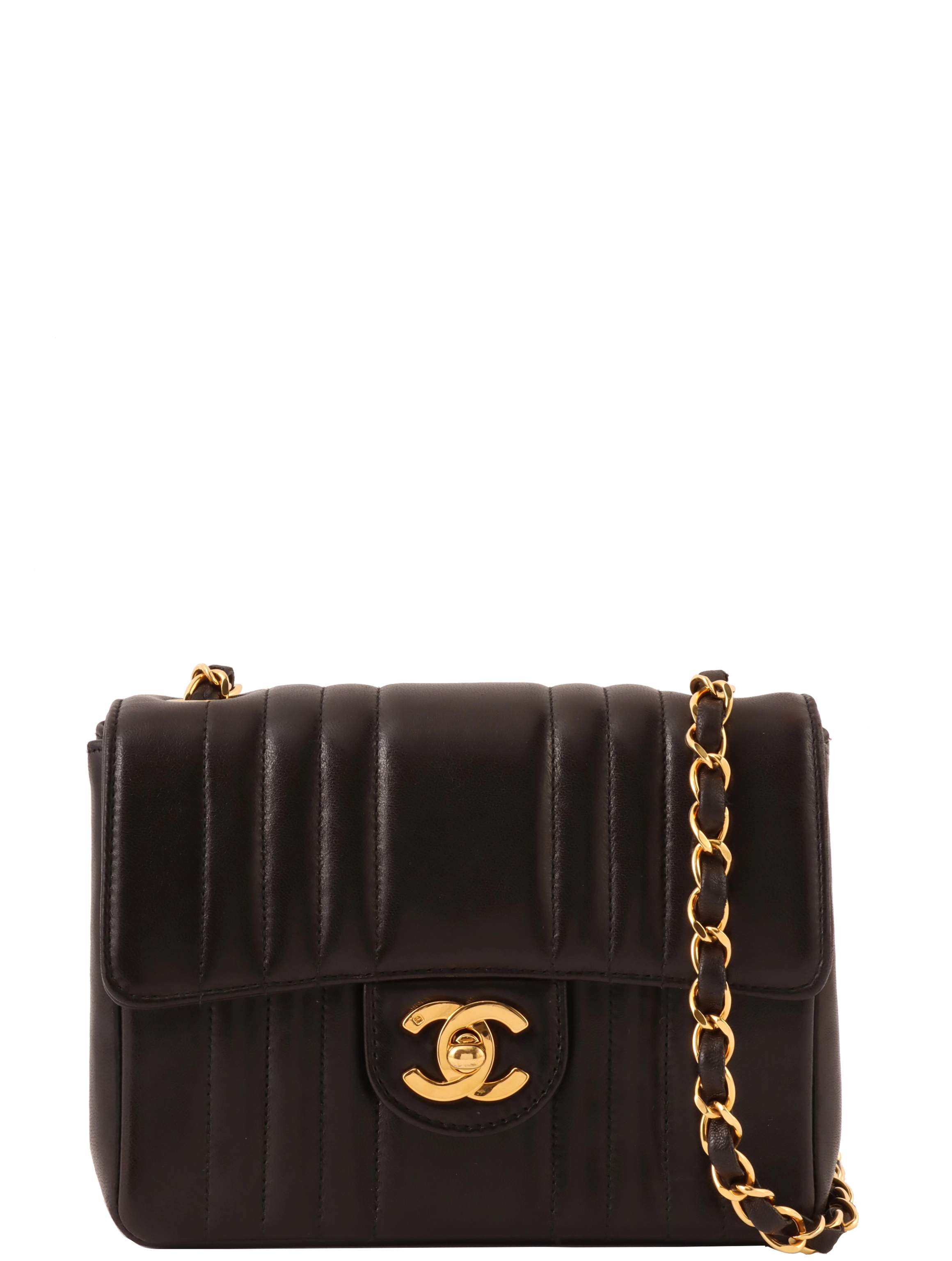 CHANEL 1992年頃製 マドモアゼルステッチCCターンロックチェーン