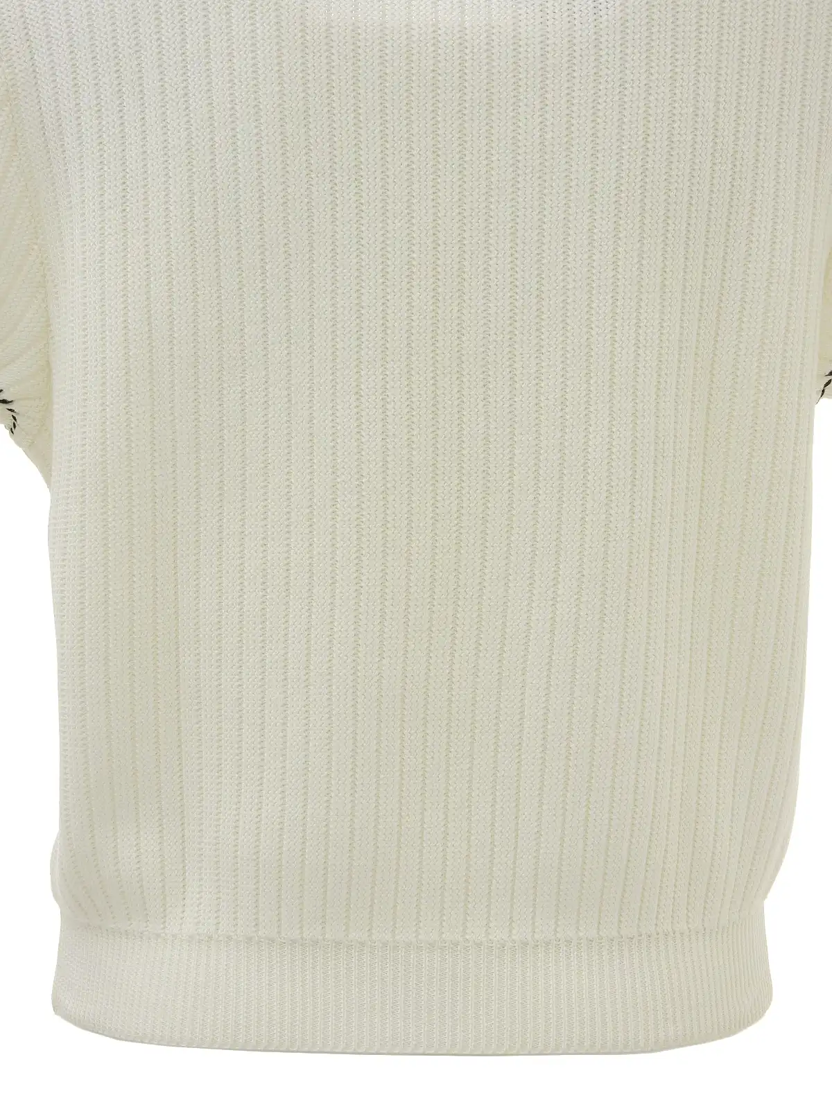 CHANEL 1996年製 ステッチデザインCCマークボタンハーフスリーブ