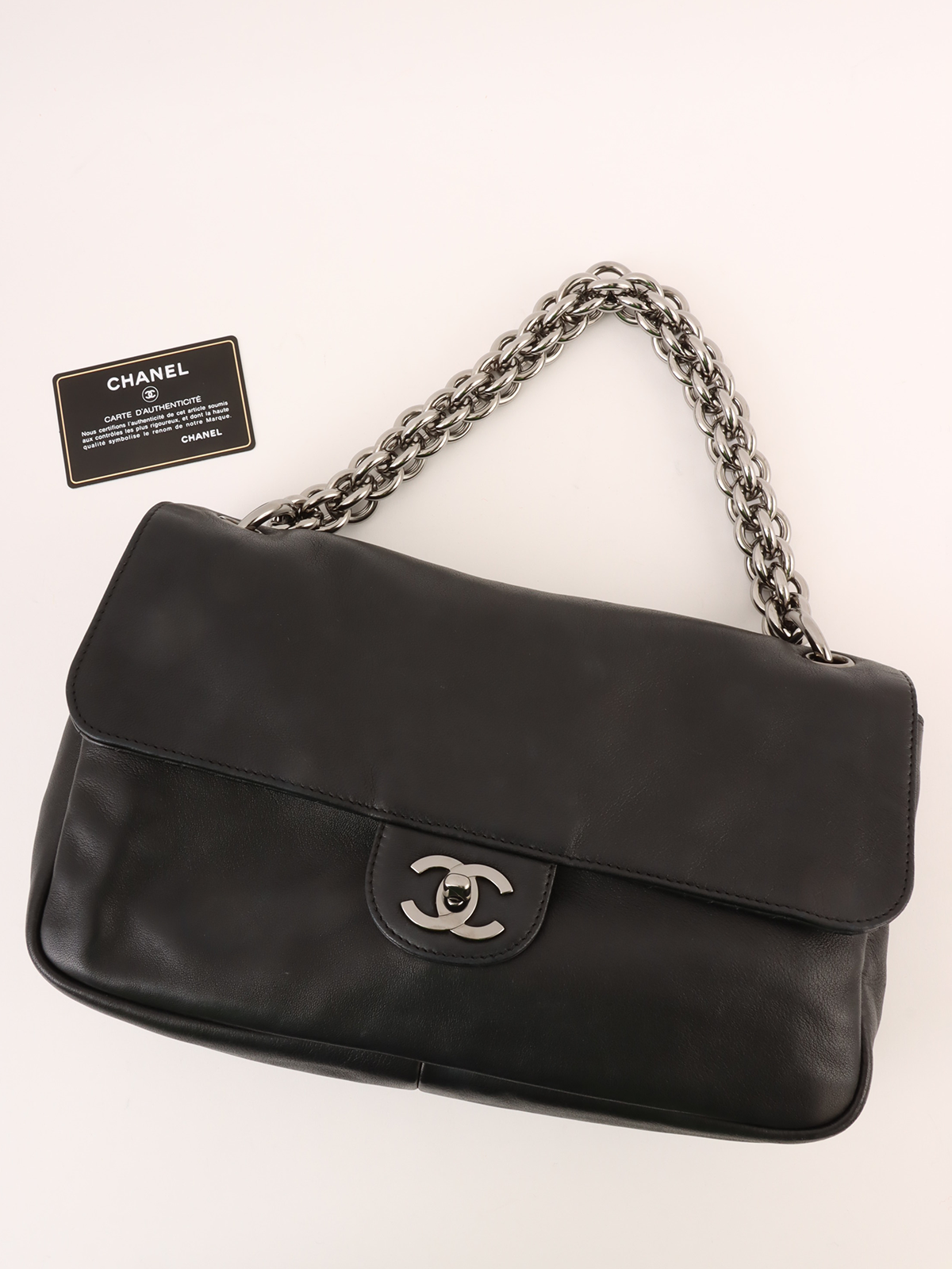 CHANEL 2007年頃製 CCターンロックチェーンショルダーバッグ