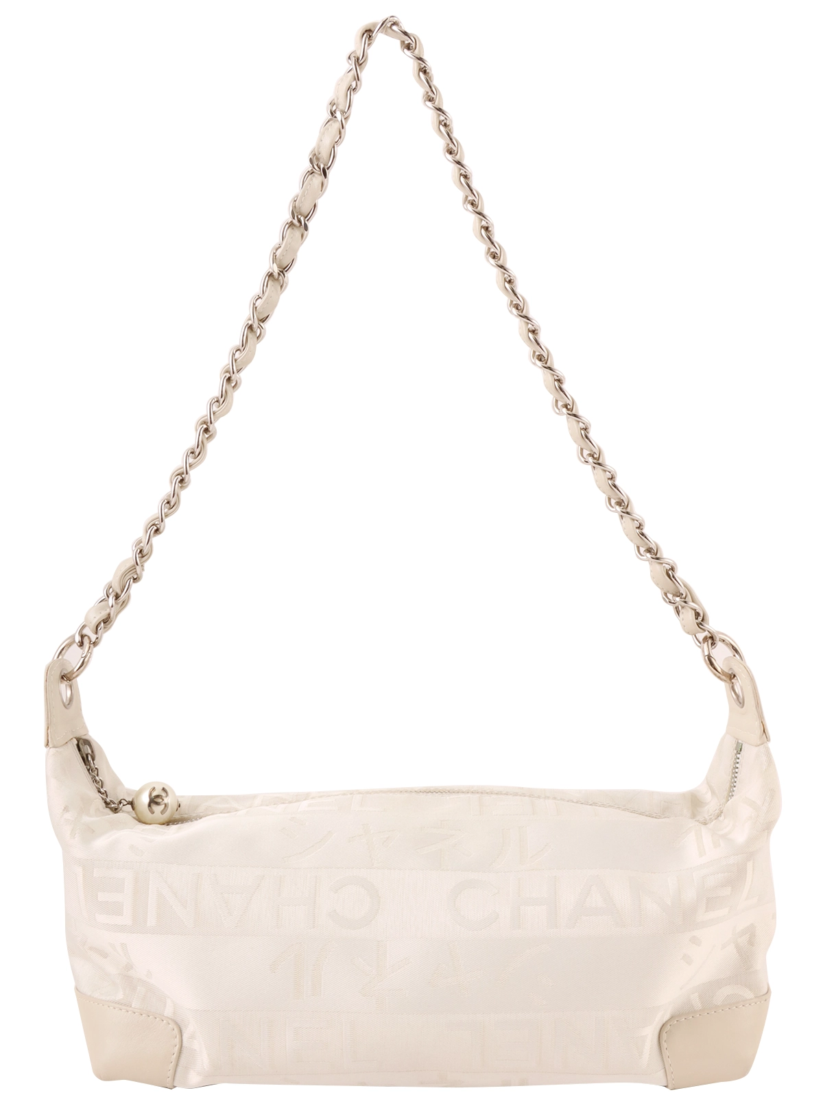 CHANEL 2005年頃製 銀座限定ロゴパターンパールCCマークチャーム