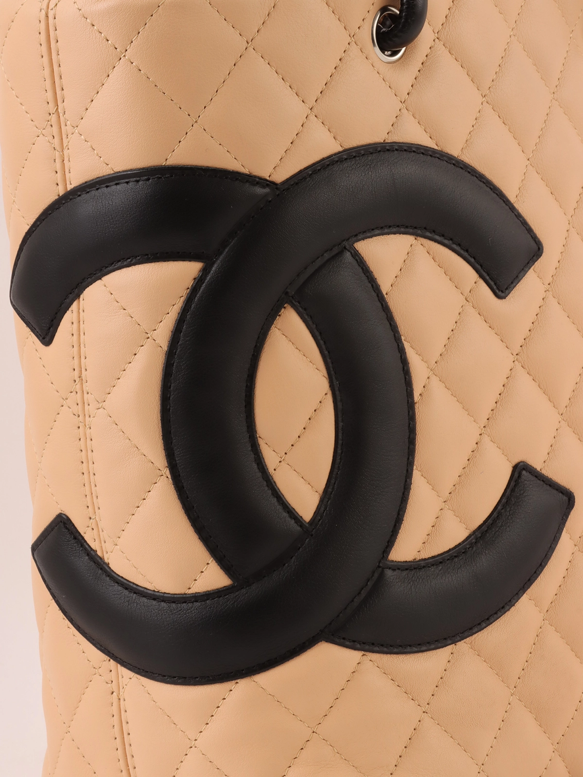 【VINTAGE】CHANEL カンボントートバッグ CHANEL 2004年頃製 カンボントートバッグ ベージュ／ブラック