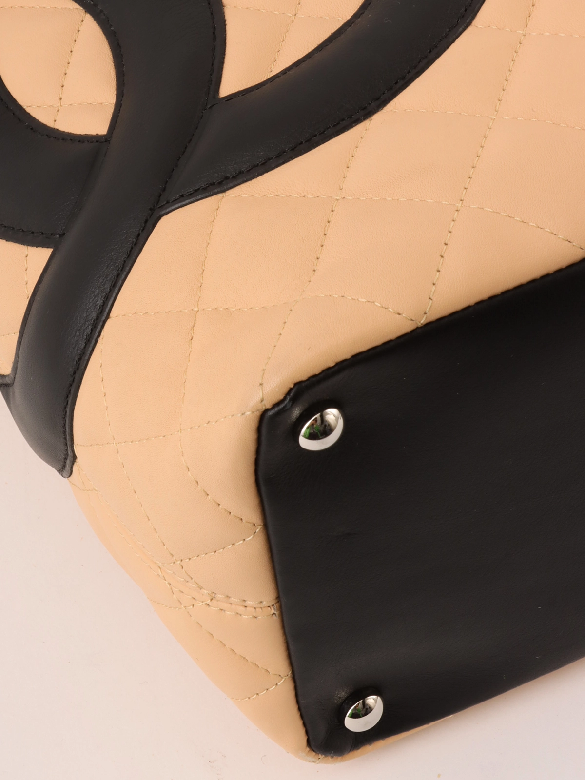 【VINTAGE】CHANEL カンボントートバッグ CHANEL 2004年頃製 カンボントートバッグ ベージュ／ブラック