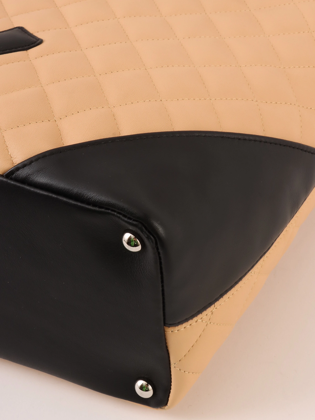 【VINTAGE】CHANEL カンボントートバッグ CHANEL 2004年頃製 カンボントートバッグ ベージュ／ブラック