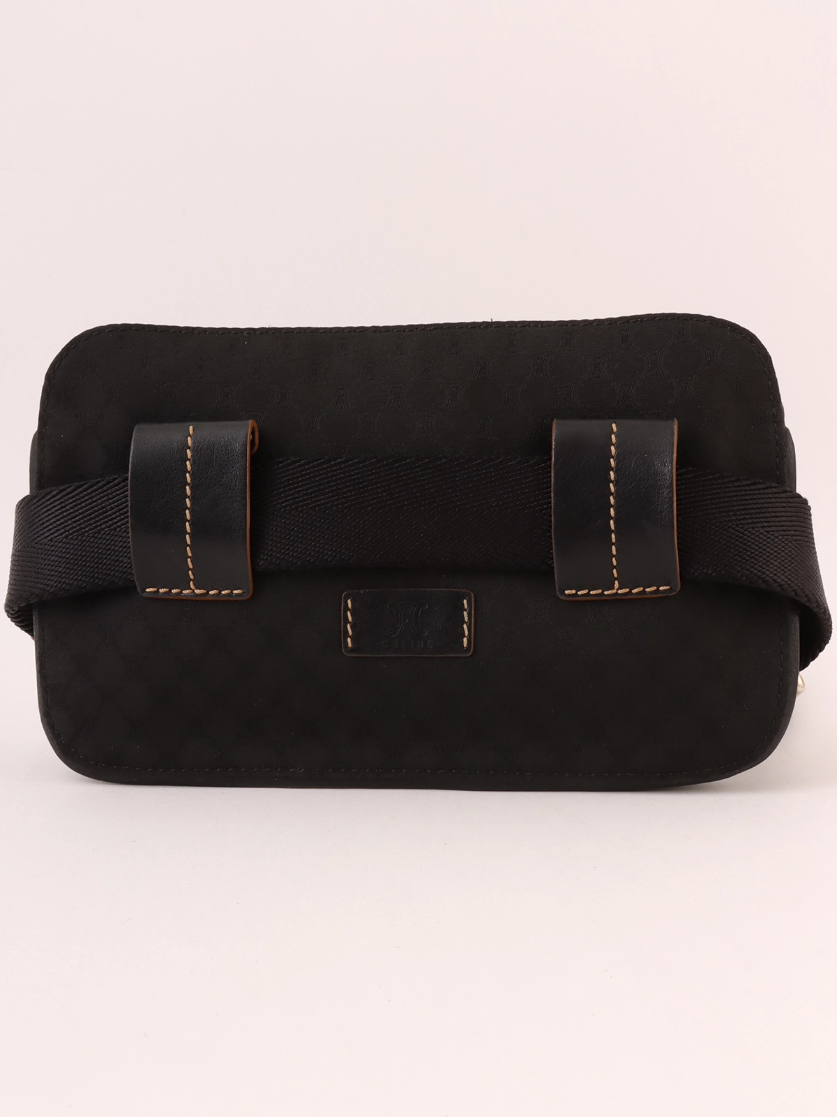 CELINE キャンバスマカダムパターンボディバッグ ブラック CELINE キャンバスマカダムパターンボディバッグ ブラック