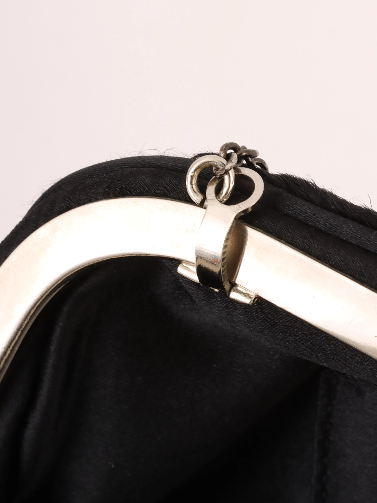新品 通販ファッション - PRADA ハラコ がま口 ハンドバッグ レザー
