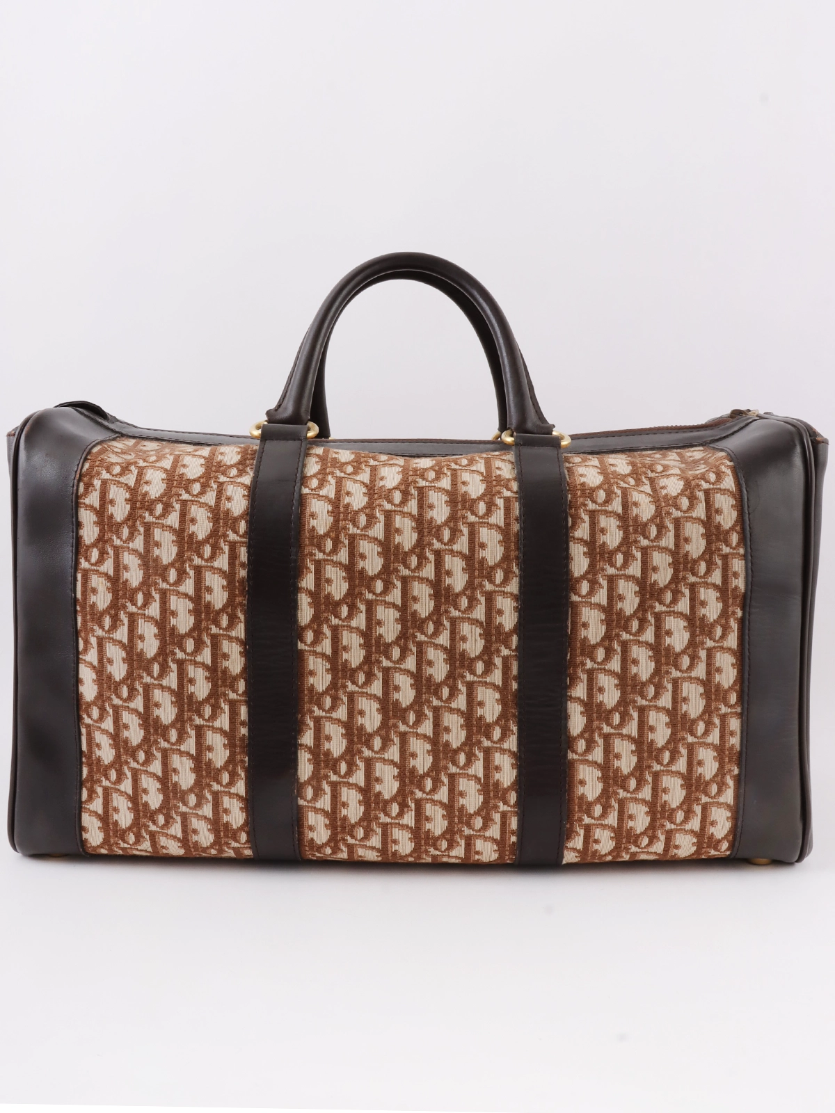 65%OFF【送料無料】 DIOR トロッターパターンボストンバッグ ブラウン｜VINTAGE QOO バッグ