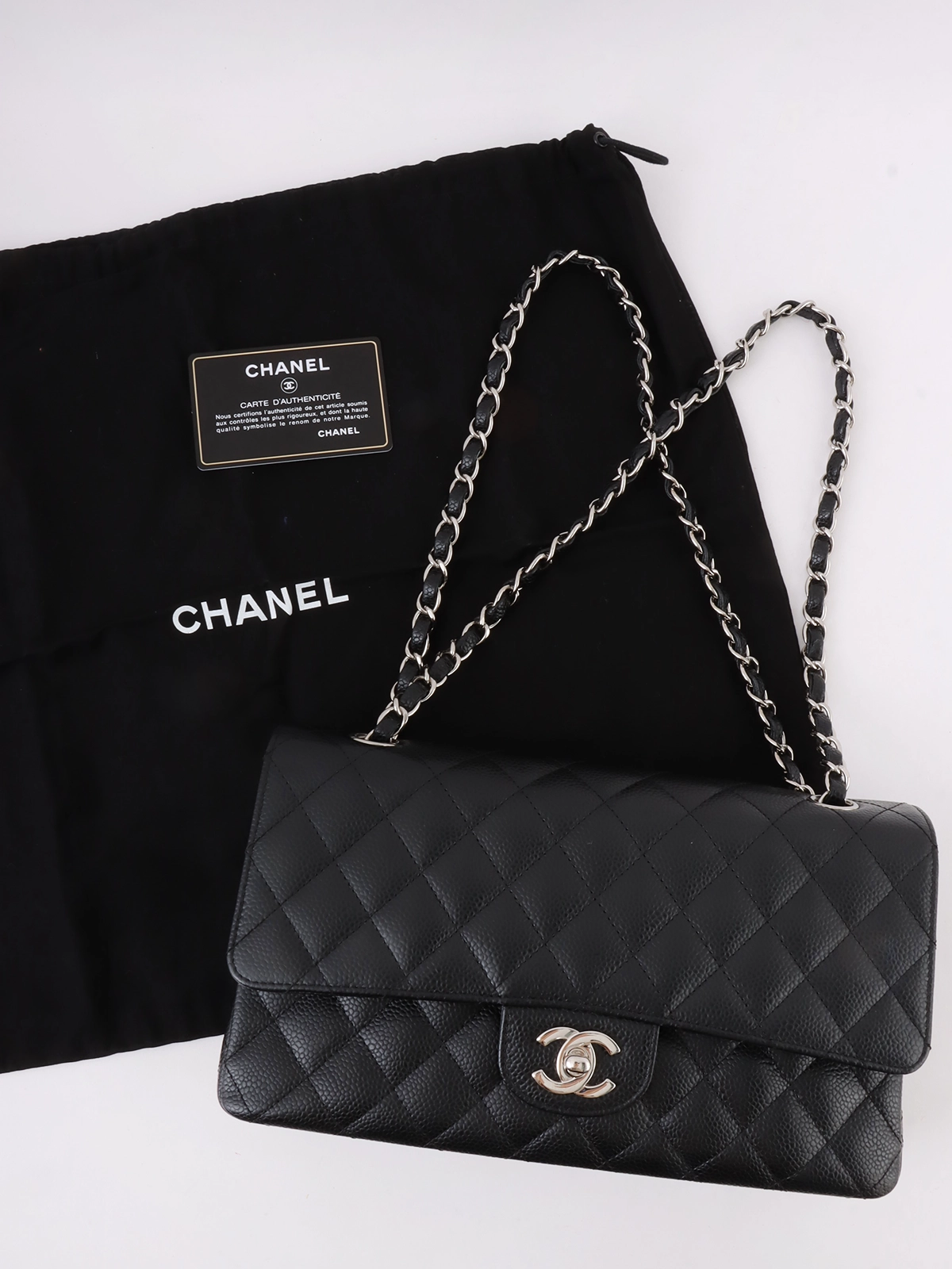 ヴィンテージ CHANEL チェック柄 ハイソックス　未使用保管品 ハイブランドChanel 靴下 シャネル ソックス レディース 高品質