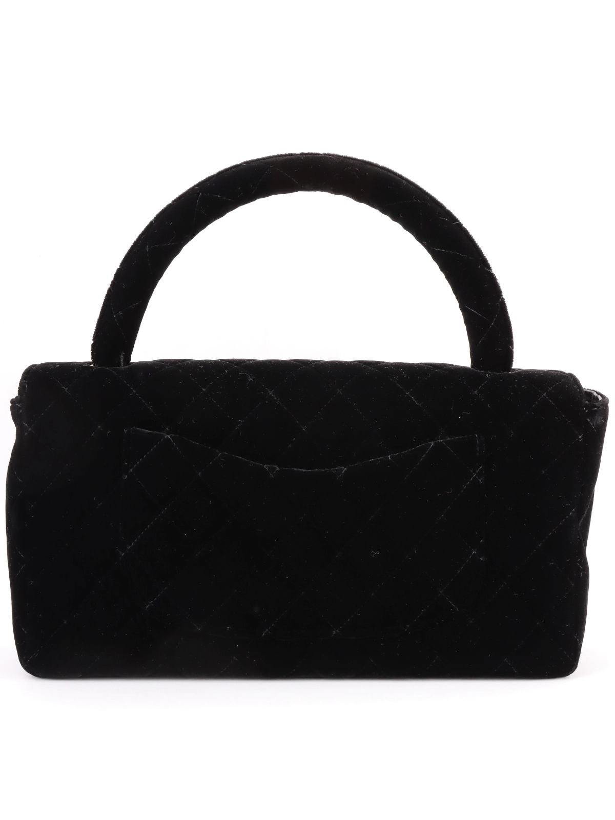 CHANEL 1995年頃製 ベルベットクラシックフラップハンドバッグ