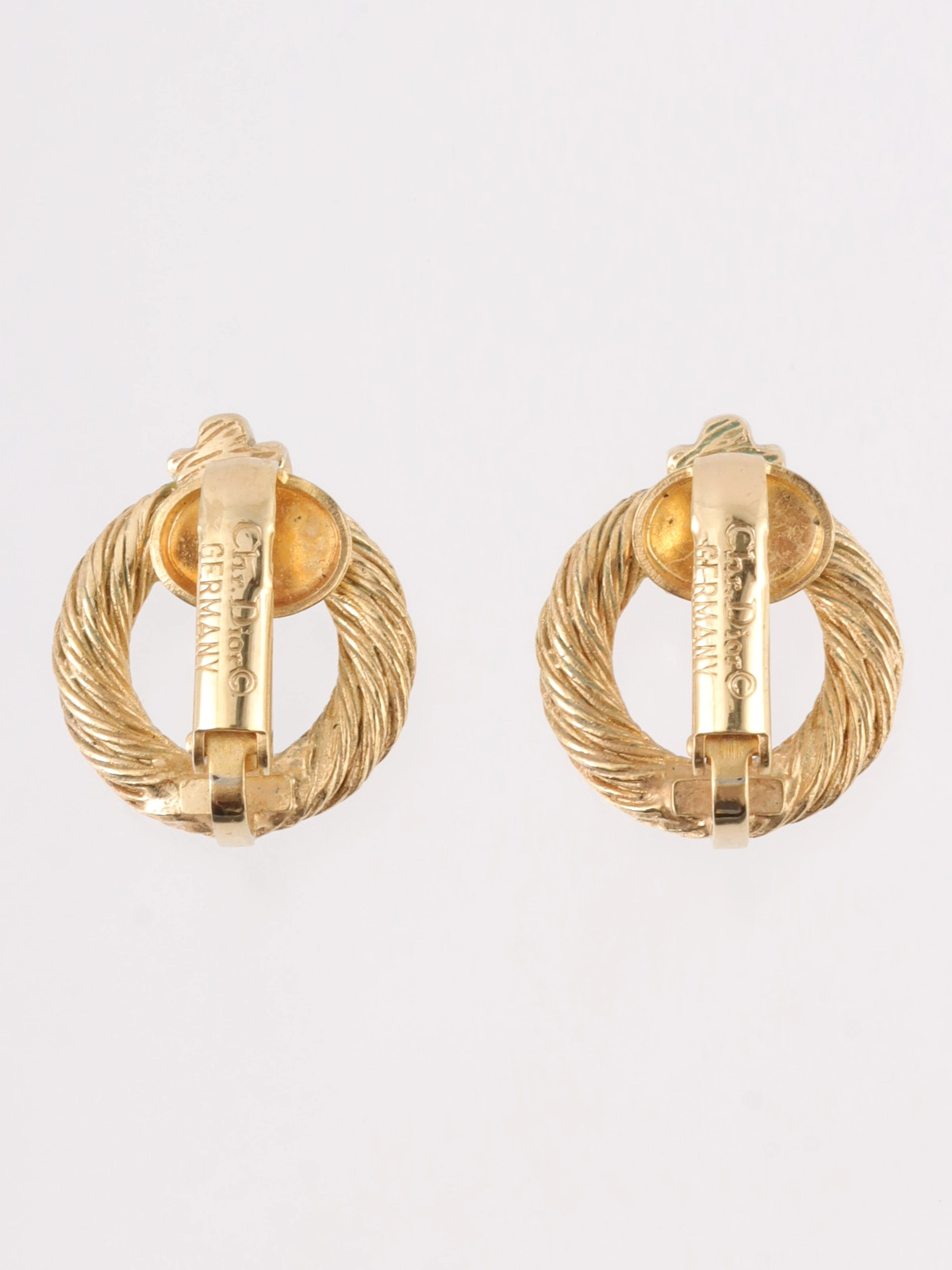 DIOR フープイヤリング ゴールド｜VINTAGE QOO TOKYO