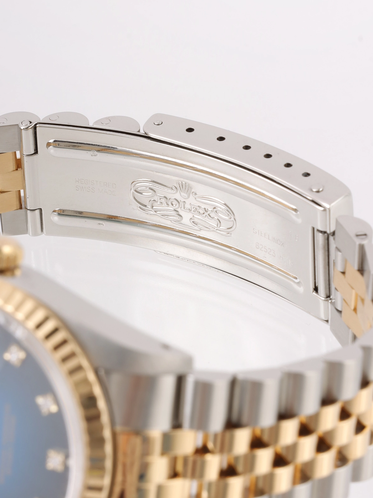 ROLEX 10Pダイヤモンドデイトジャスト ゴールド／ブルー