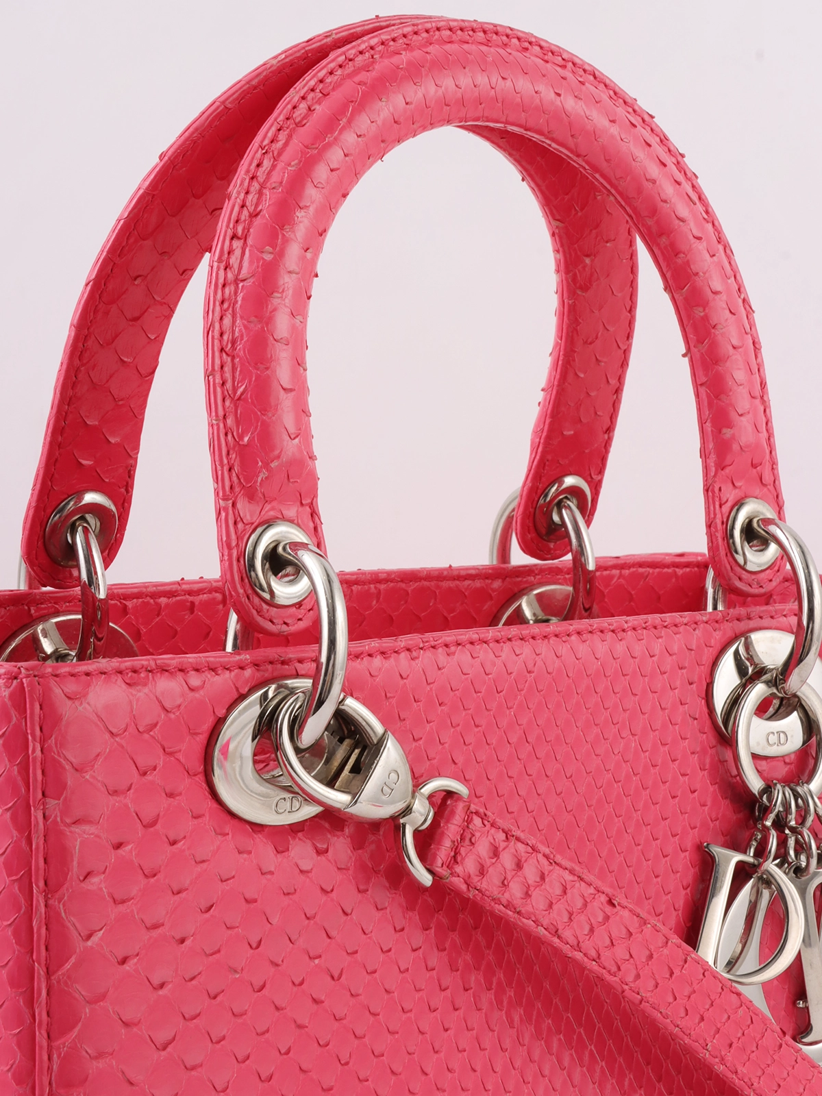 Diorレディディオール Small Lady Dior My ABCDior Bag Blush Cannage Lambskin | DIOR
