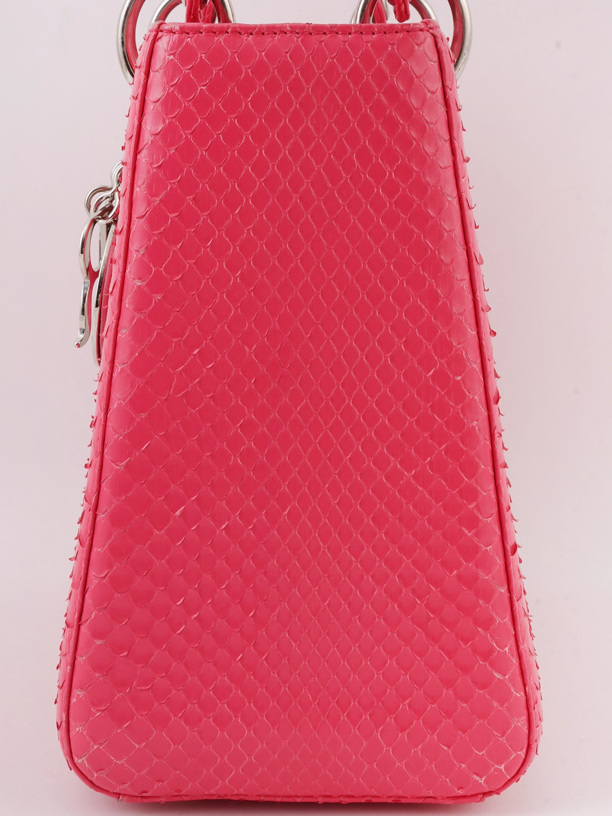 DIOR パイソンレディディオール2wayバッグM ピンク｜VINTAGE QOO