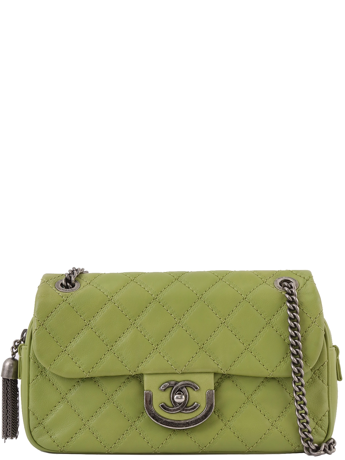 CHANEL 2014年頃製 CCターンロックチェーンショルダーバッグ