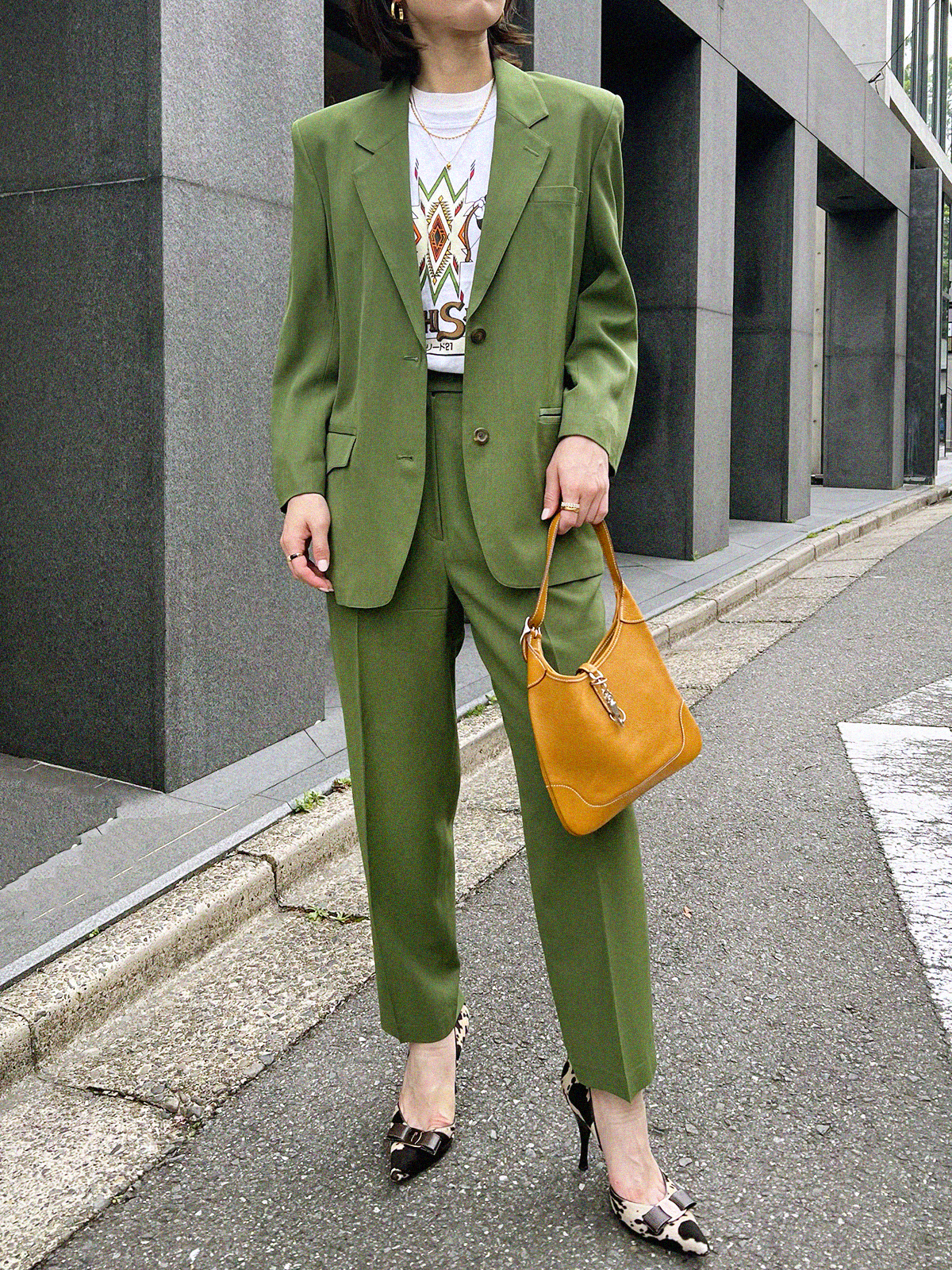 DIOR ウールセットアップ カーキ｜VINTAGE QOO TOKYO