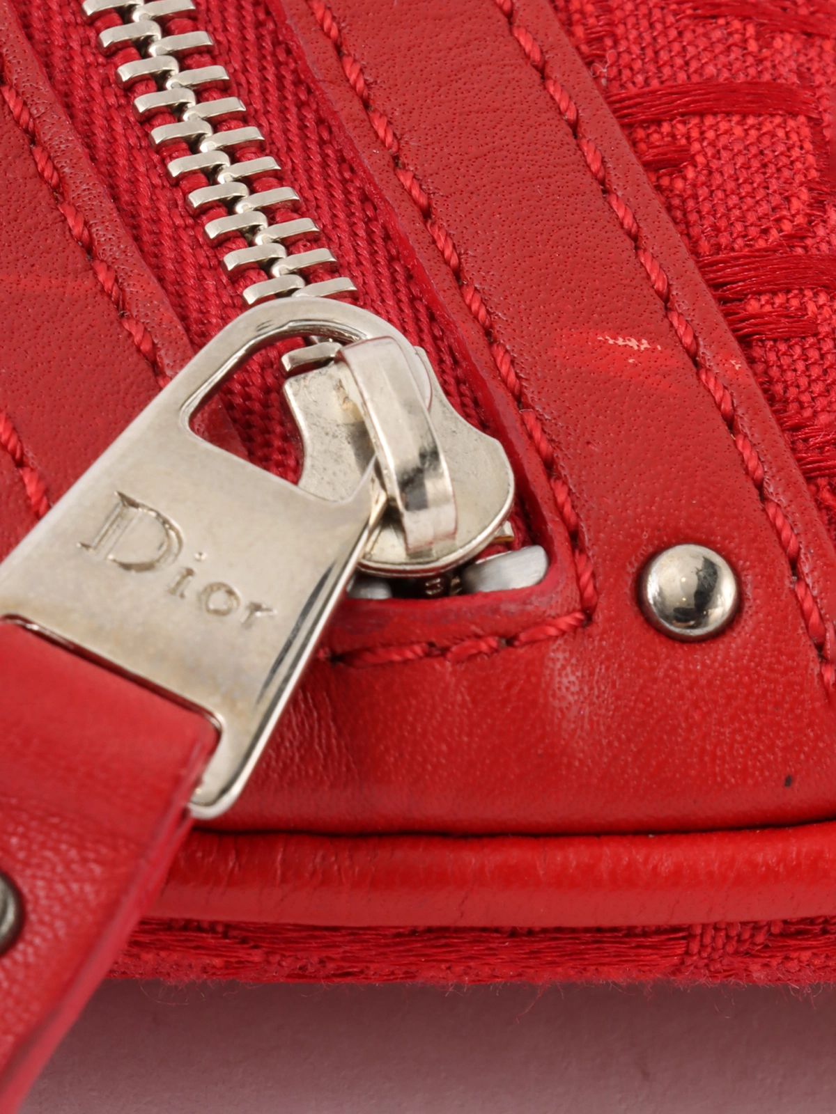 DIOR トロッターパターンショルダーバッグ レッド｜VINTAGE QOO