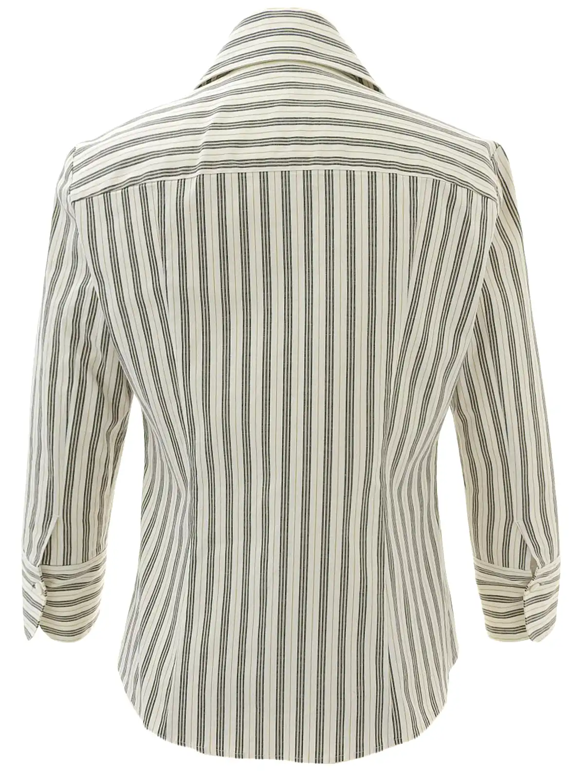 BURBERRY ストライプパターンロゴステッチシャツ ベージュ