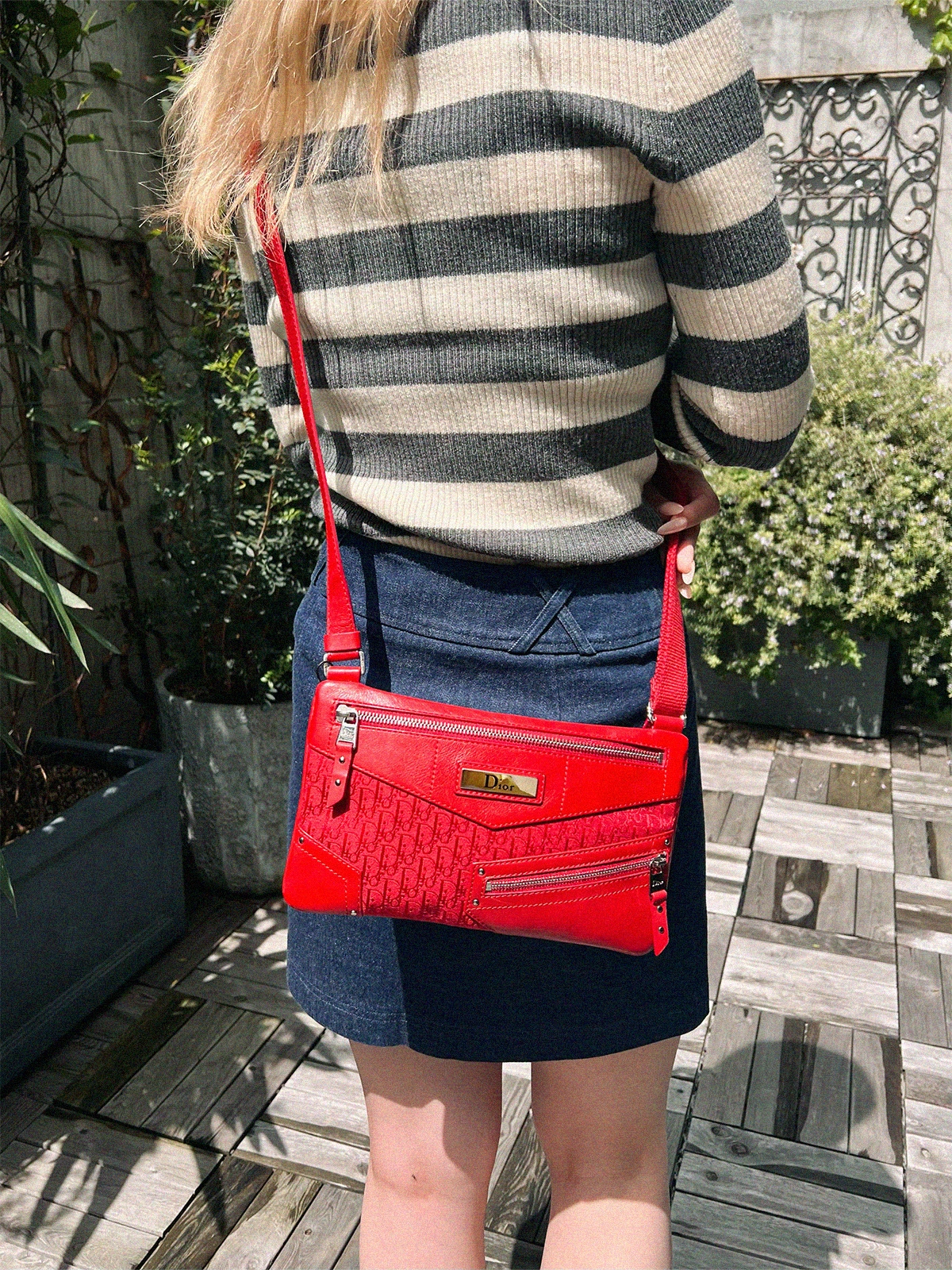 希少✨Christian Dior トロッターベルト レッド 希少✨Christian Dior トロッターベルト レッド 小物