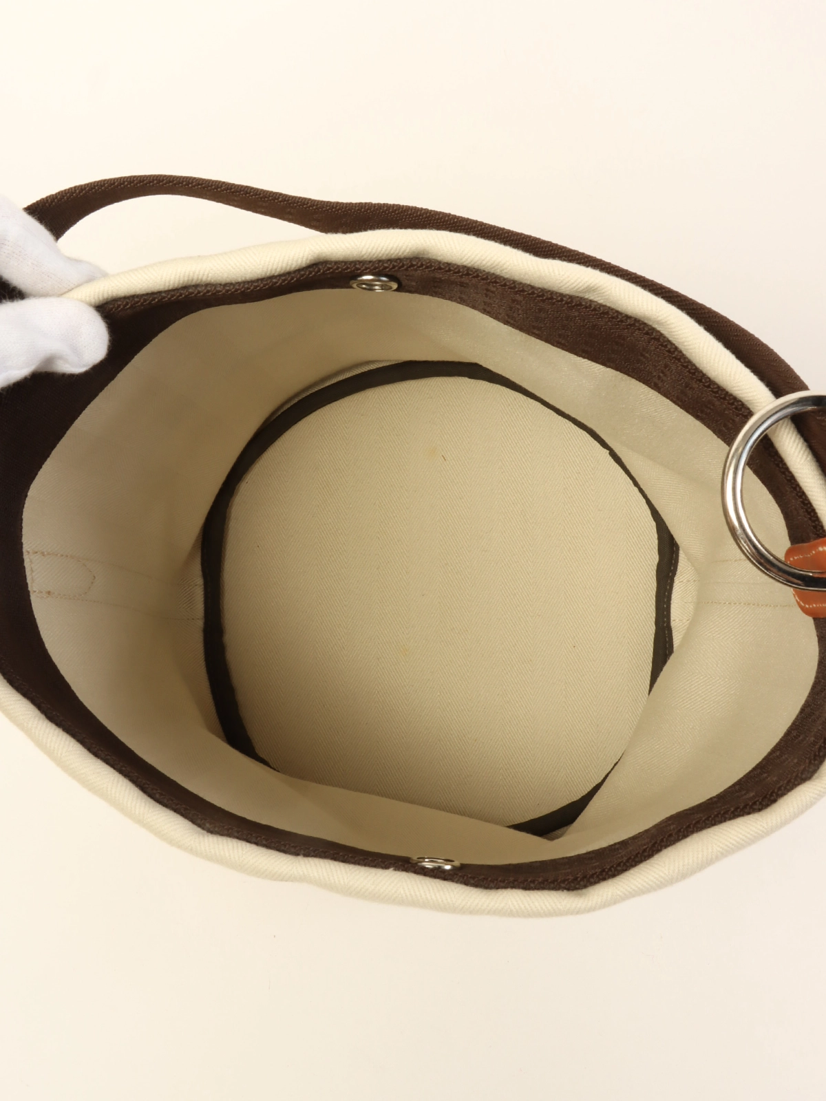 HERMES 2009年製 サックドパンサージュ ベージュ｜VINTAGE QOO