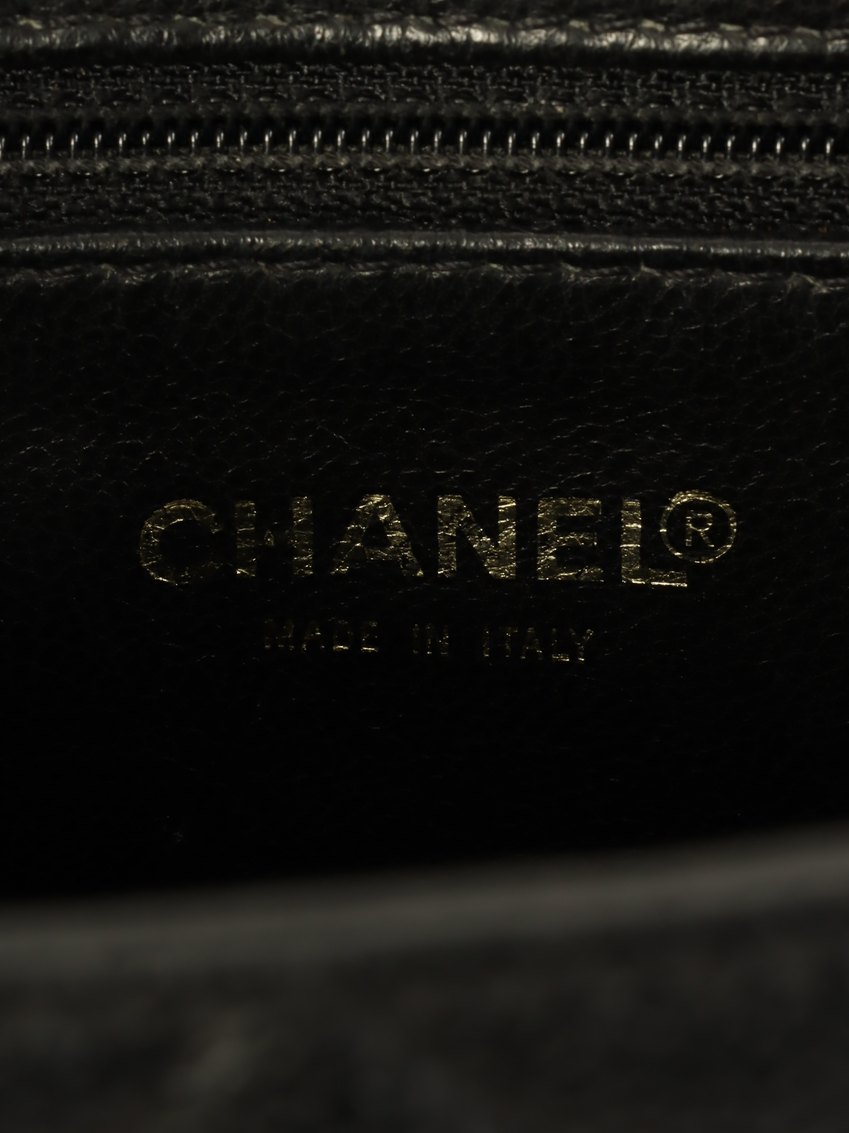 CHANEL 2001年頃製 キャビアスキンCCマークステッチ復刻トート
