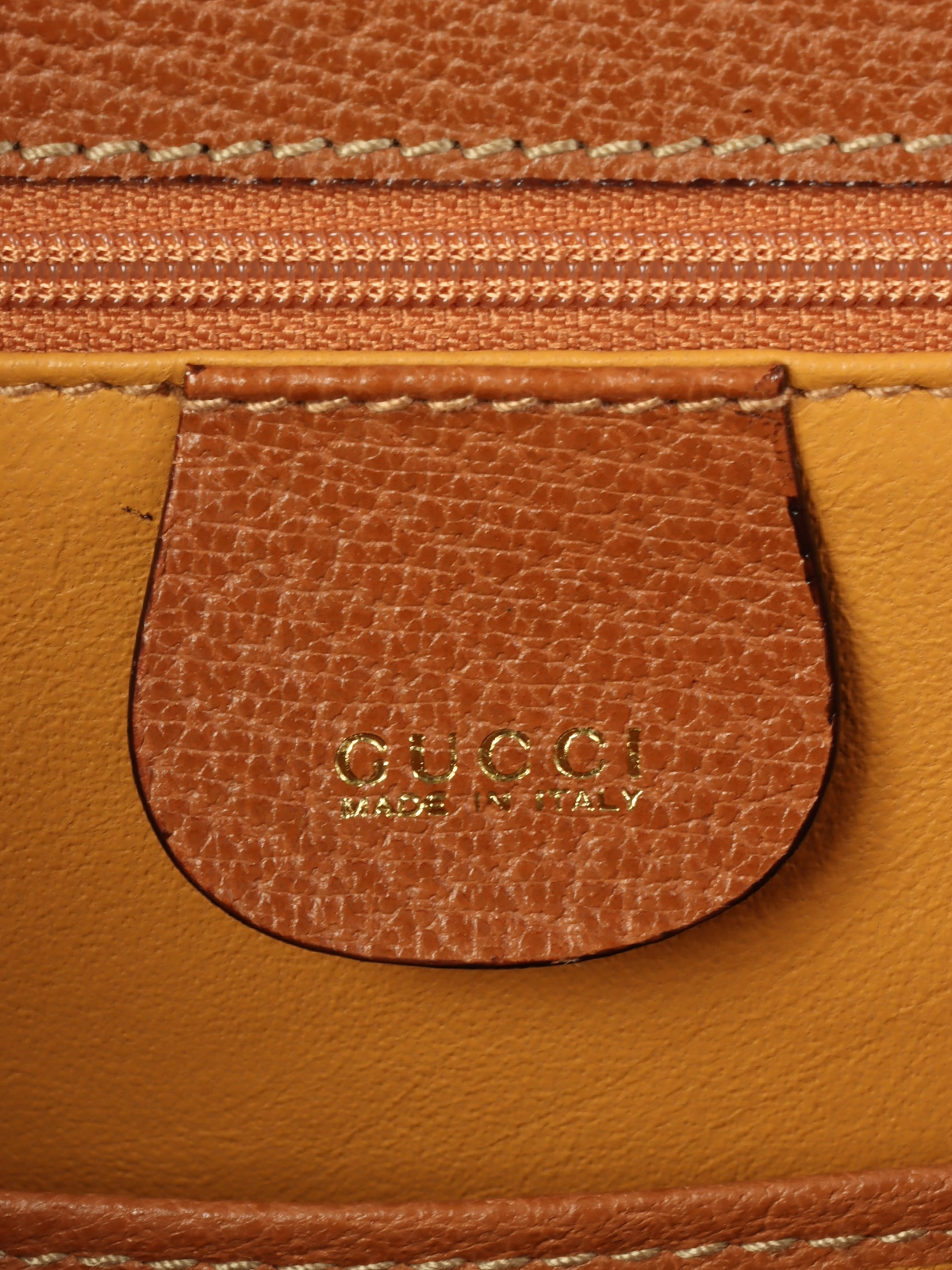 GUCCI ピッグスキンバンブー2wayバッグ キャメル｜VINTAGE QOO