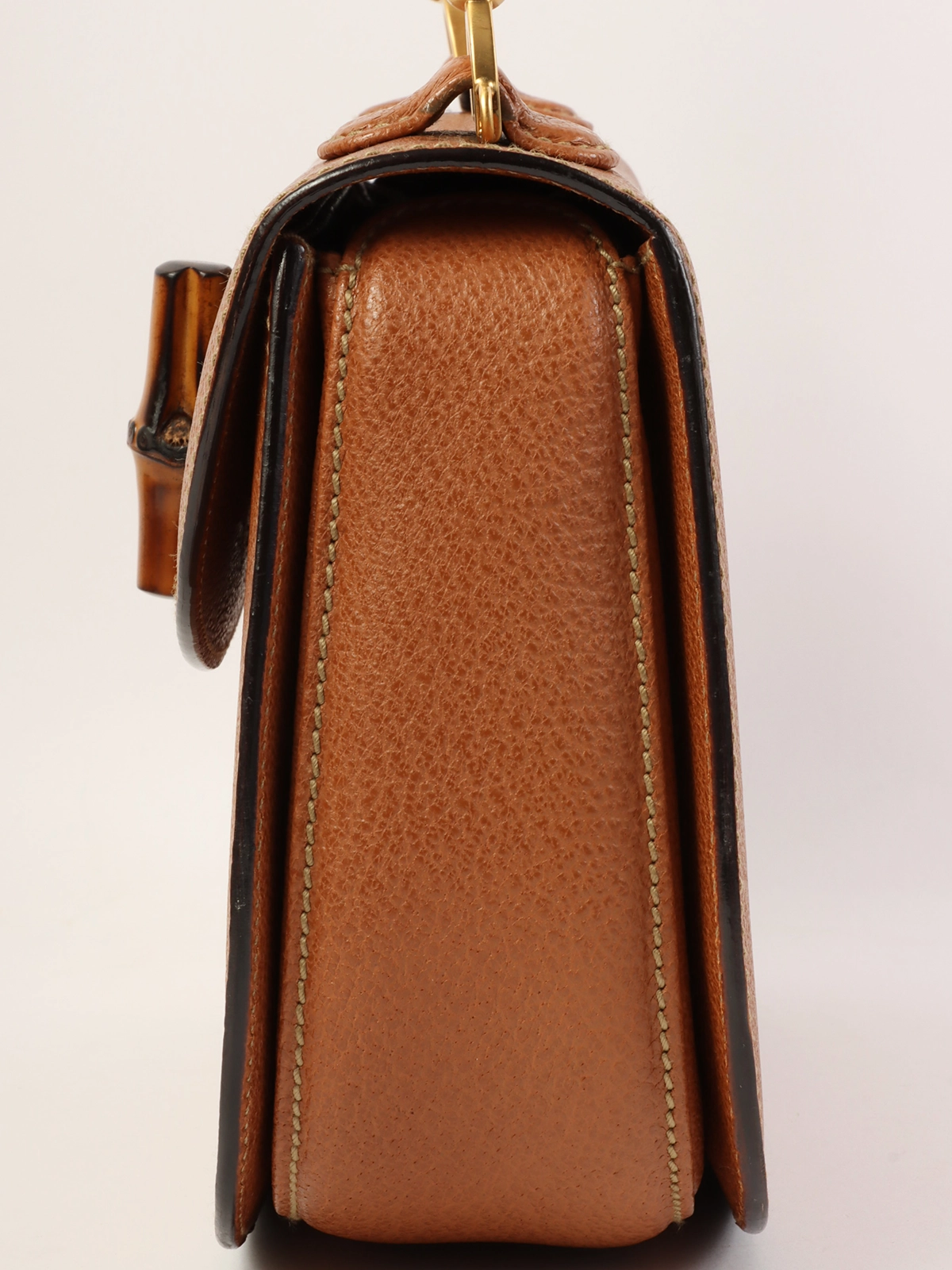 GUCCI ピッグスキンバンブー2wayバッグ キャメル|VINTAGE QOO GUCCI ピッグスキンバンブー2wayバッグ キャメル|VINTAGE QOO