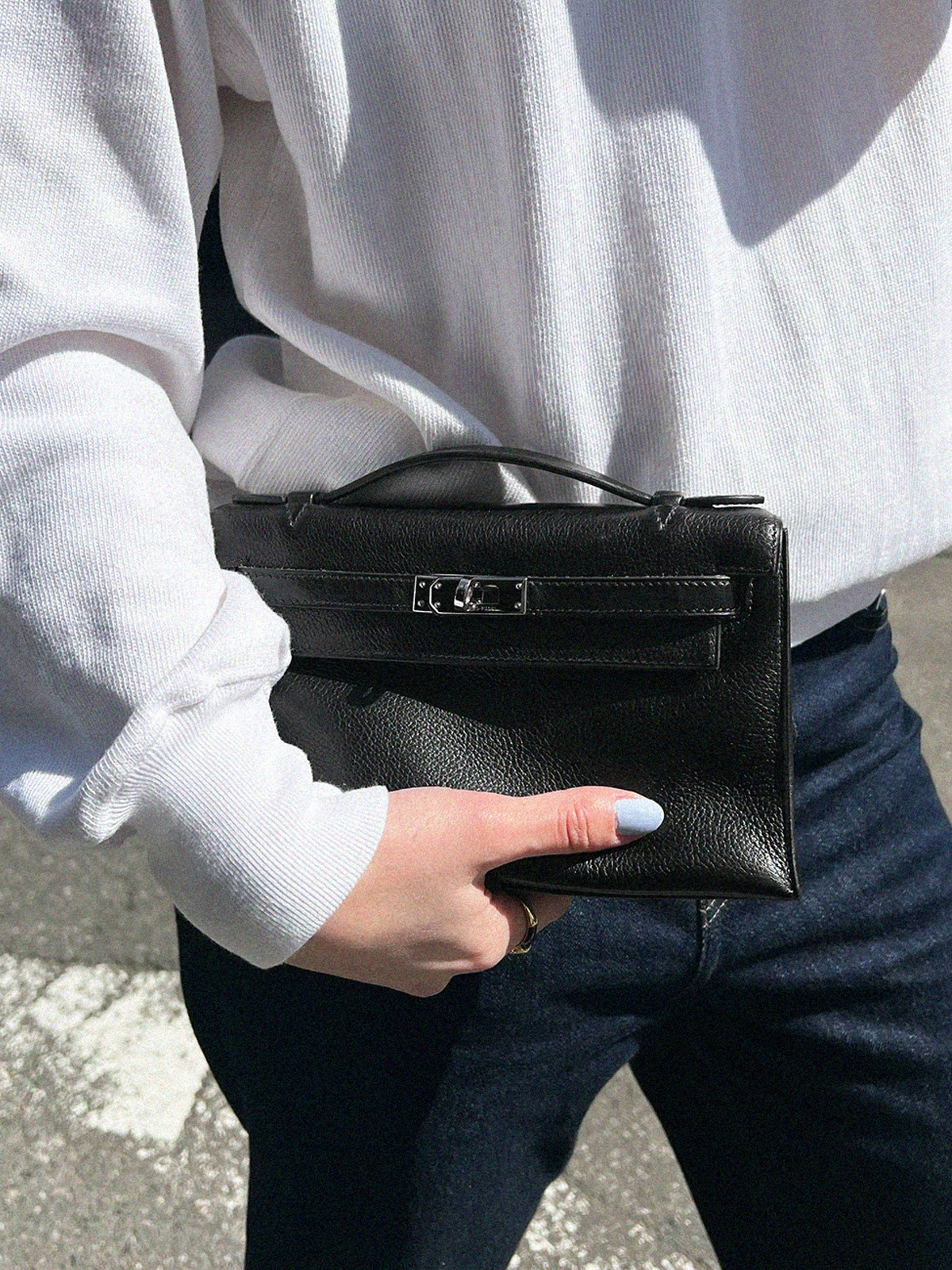 HERMES 2004年製 ポシェットケリー ブラック｜VINTAGE QOO TOKYO