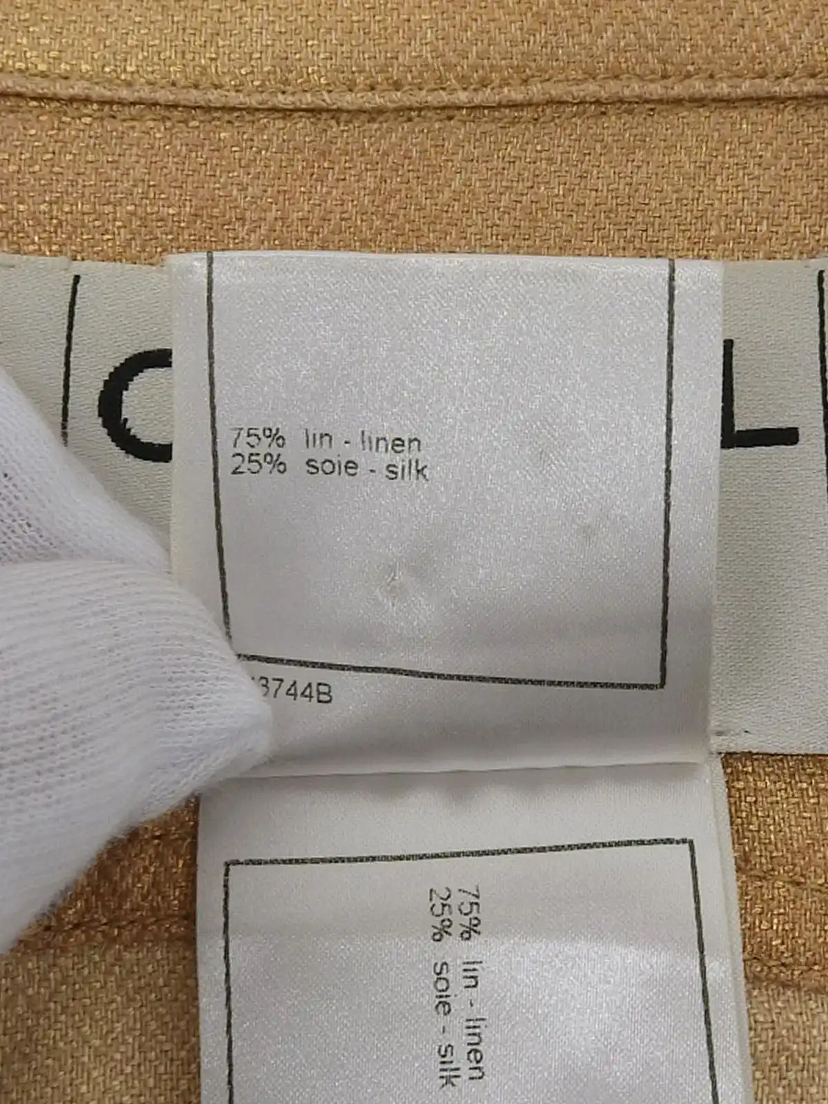 VINTAGE CHANEL 07P ココマーク 金ボタン ツイード ジレ 40 25032514.jpg