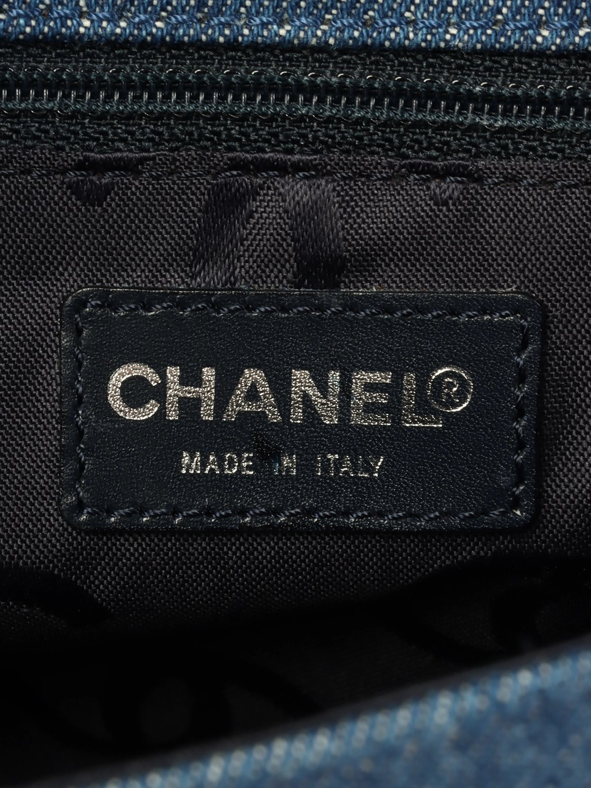 CHANEL 2001年頃製 デニムクリアCCターンロックチェーンバッグ