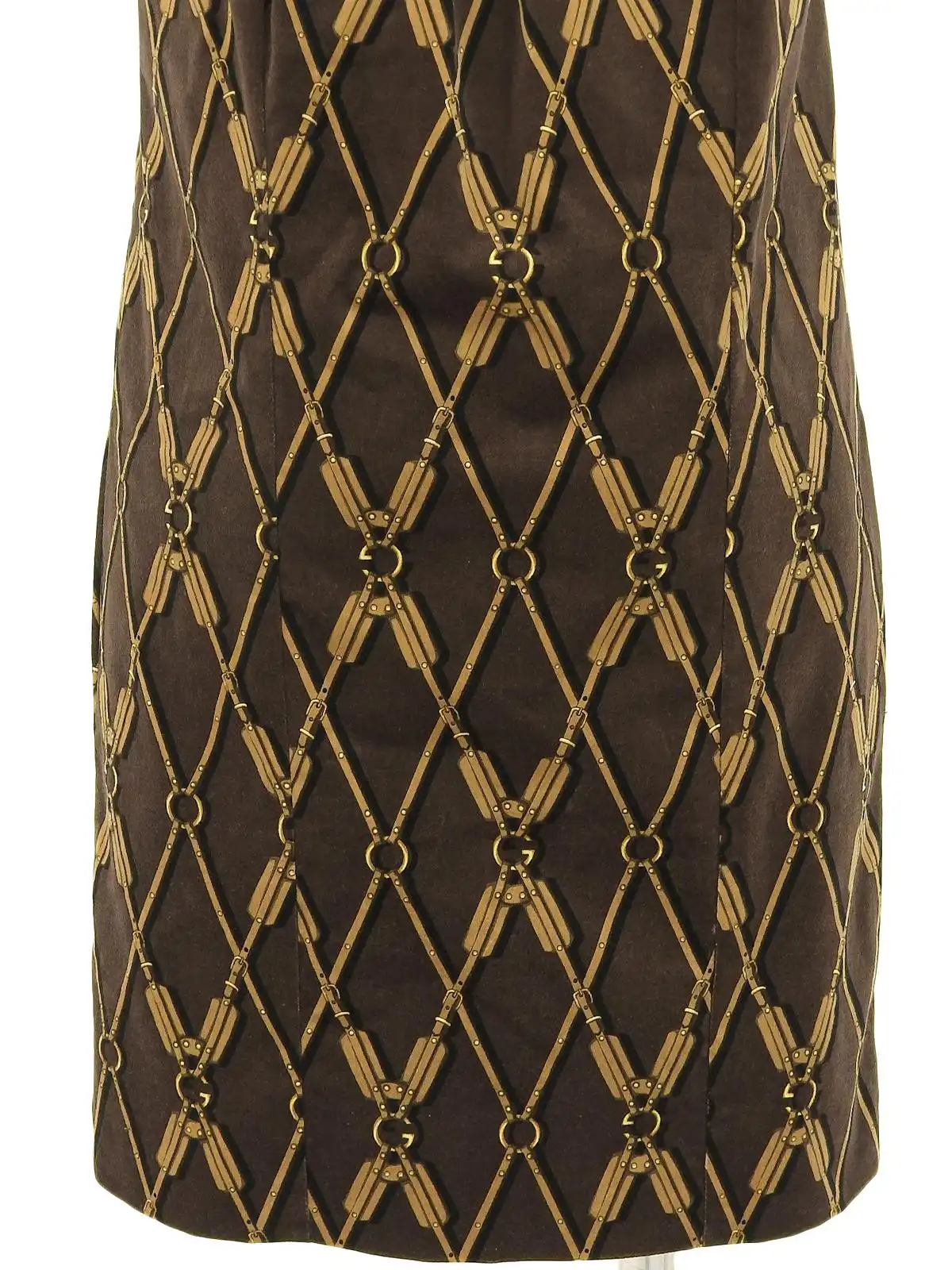 GUCCI ベロアデザインパターンハーフスリーブワンピース