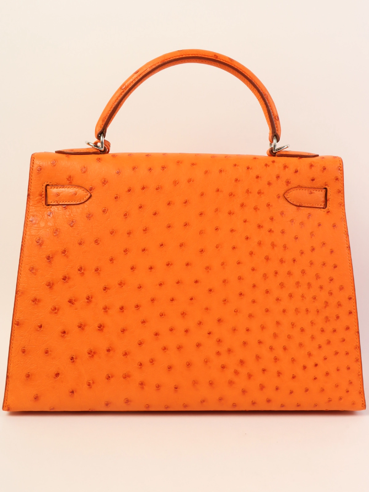 HERMES 2002年製 オーストリッチケリーバッグ32cm タンジェリン