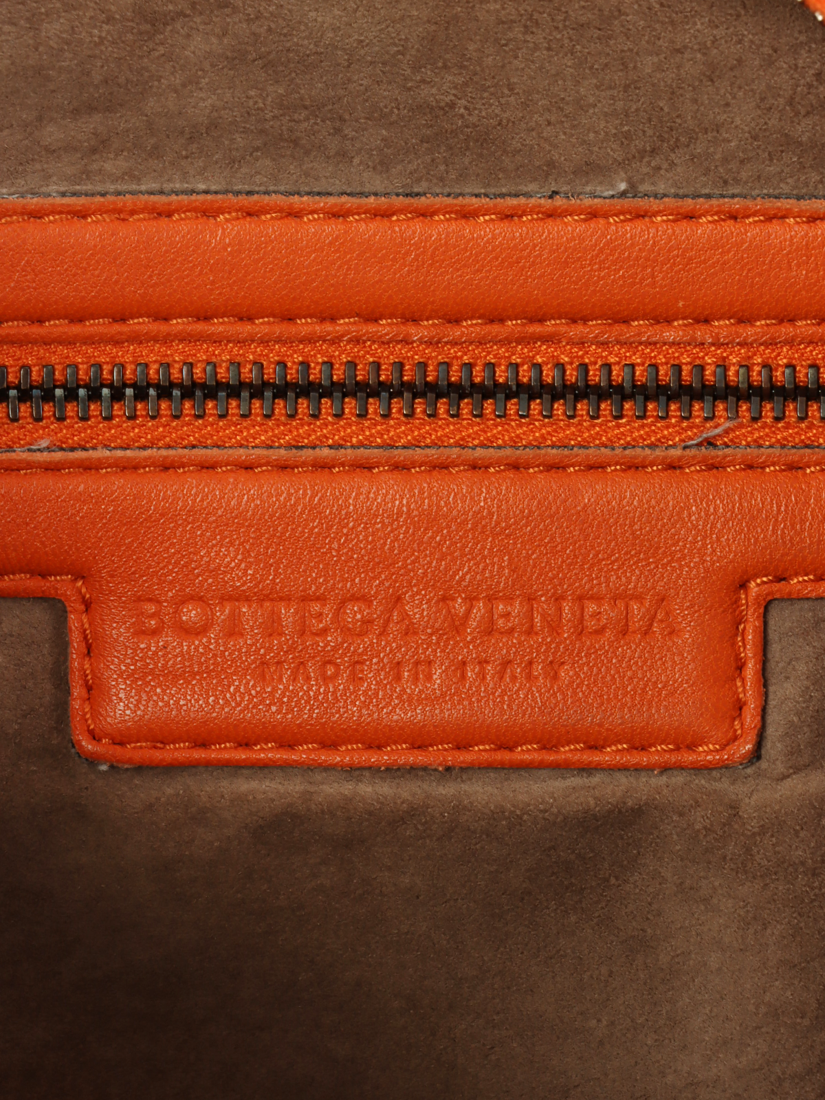 BOTTEGA VENETA イントレチャートホーボーバッグ オレンジ