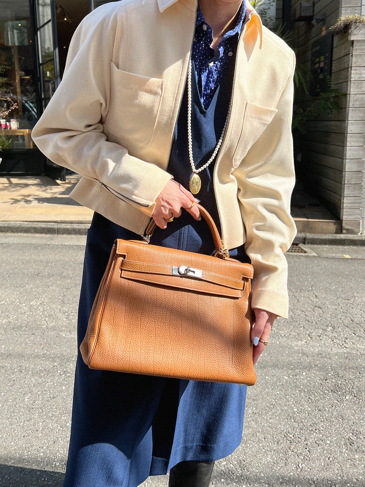 HERMES 2005年製 ドブリスカデナケリーバッグ オレンジ｜VINTAGE
