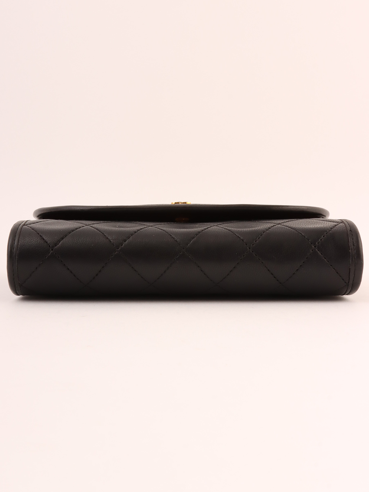 CHANEL ミニCCマークプレートチェーンショルダーバッグ ブラック