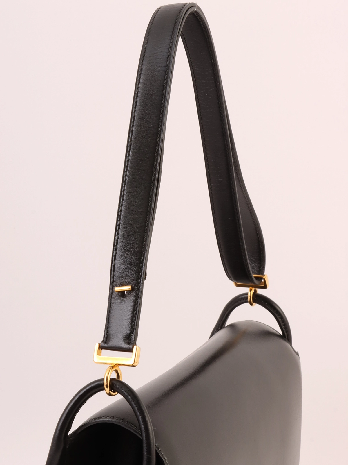 HERMES 1988年製 プッシュロックプレートショルダーバッグ