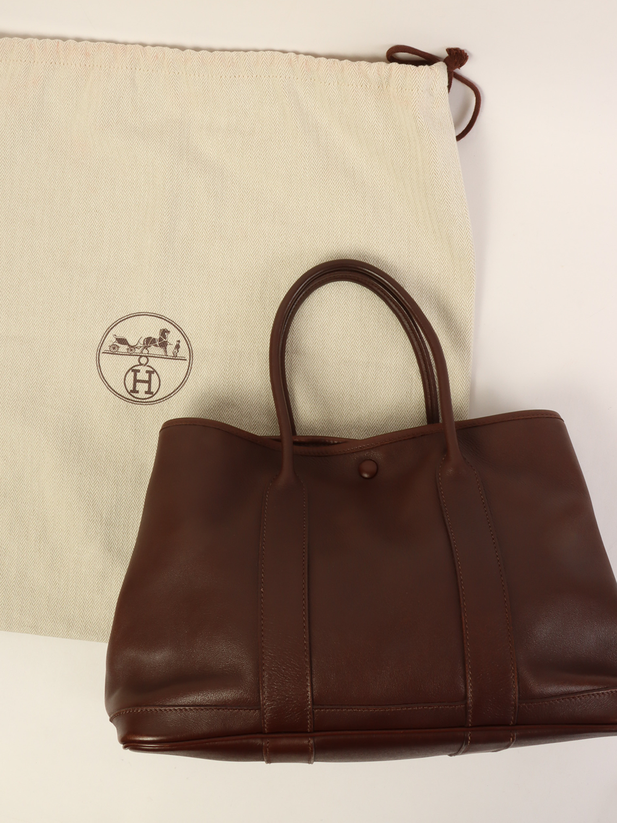 HERMES 2005年製 ガーデンパーティTPM ハバナ｜VINTAGE QOO