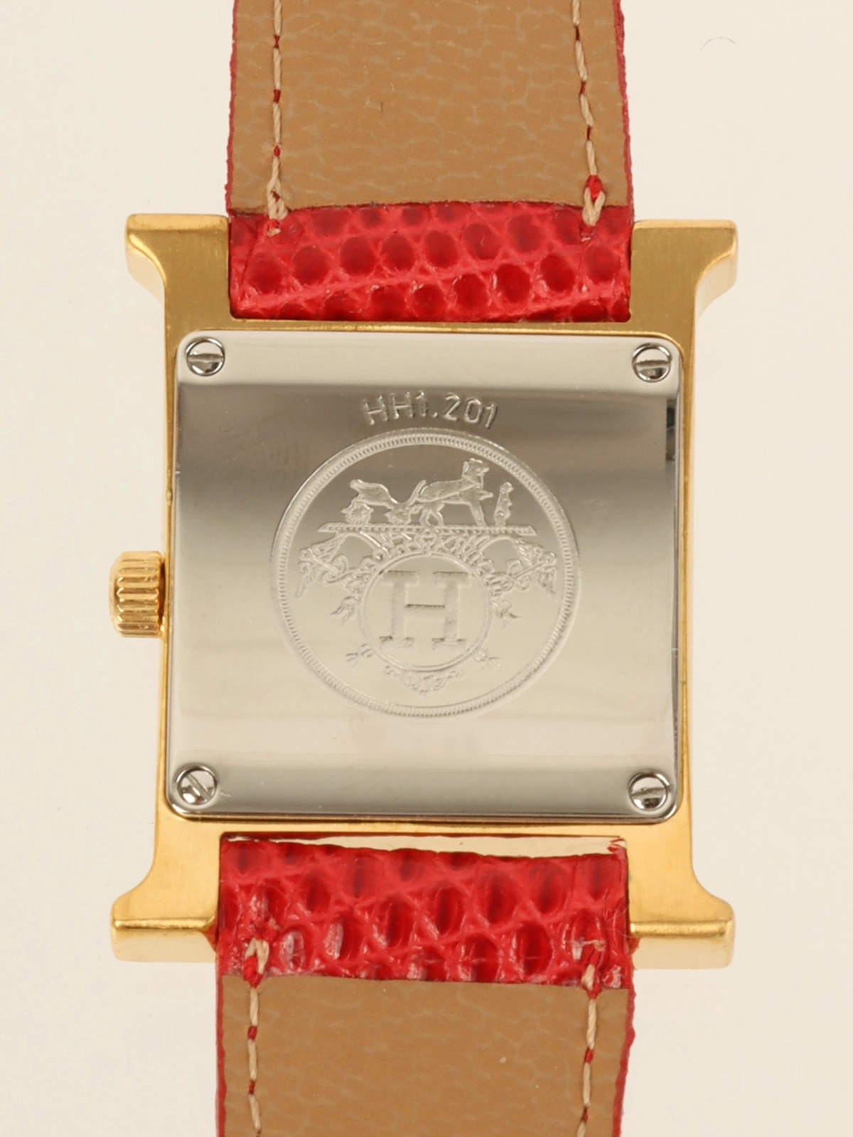 良品✨HERMES　ケリー ウォッチ　クロシェット　赤　ゴールド　チャーム　高級 良品✨HERMES ケリー ウォッチ クロシェット 赤 ゴールド