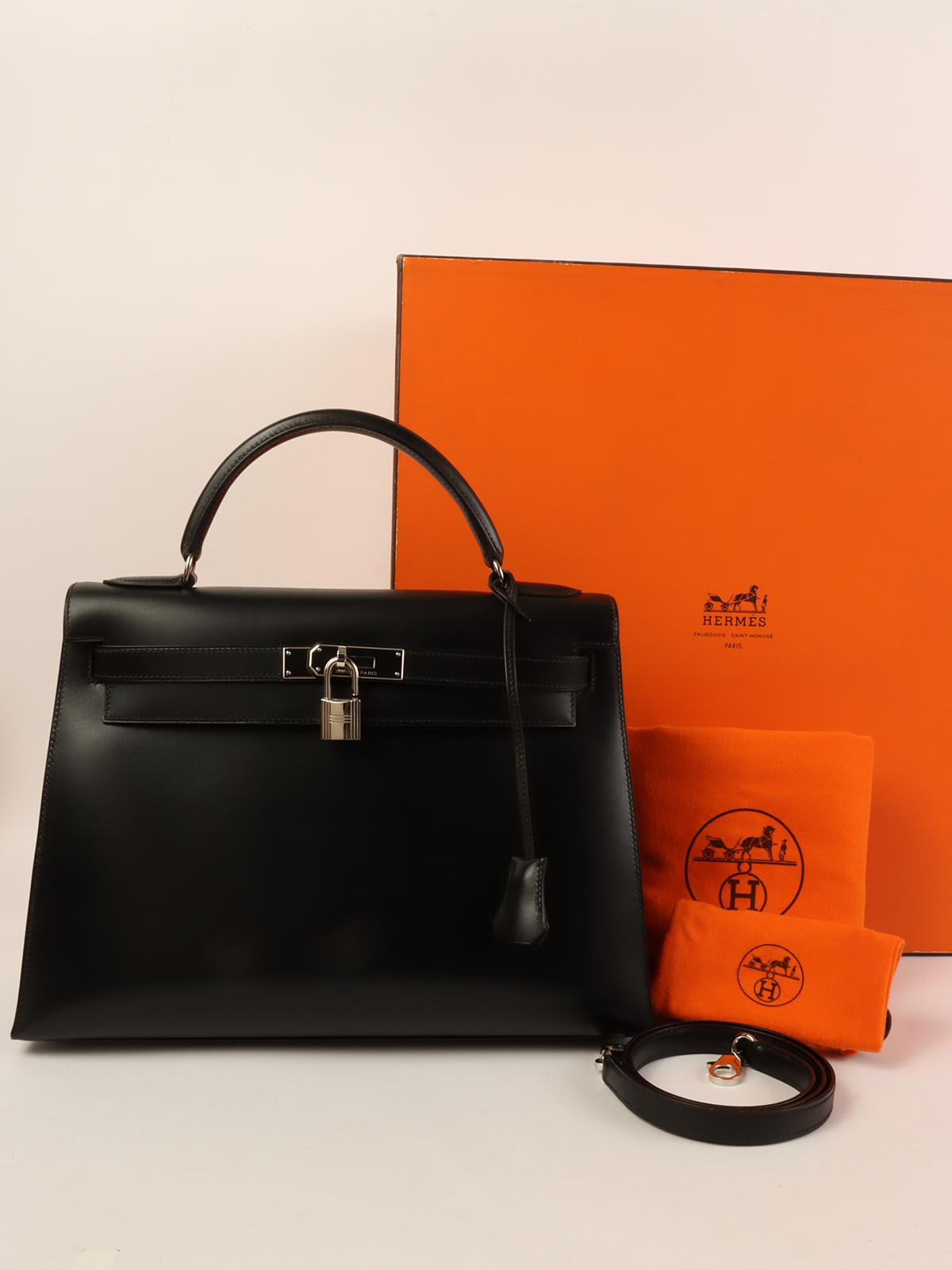 HERMES 1999年製 ケリーバッグ32cm ブラック｜VINTAGE QOO TOKYO