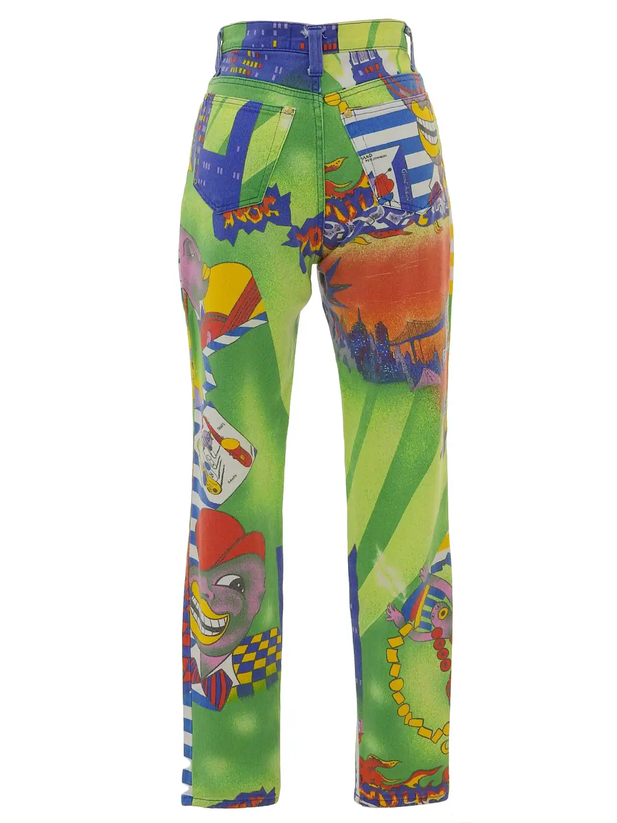 VERSACE ストライプマルチモチーフパターンパンツ VERSACE ストライプマルチモチーフパターンパンツ マルチ