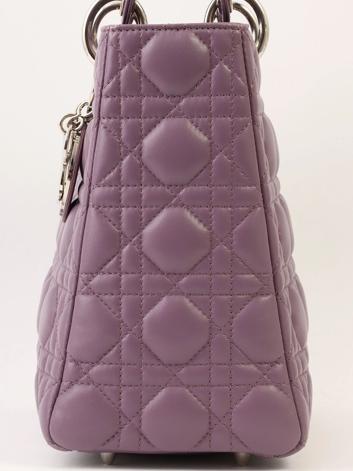 DIOR レディディオールカナージュステッチ2wayバッグM パープル