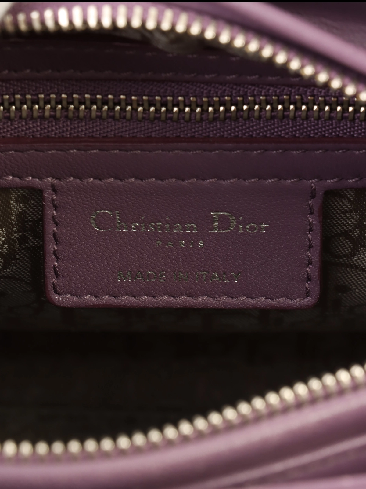 国内発送 ディオール ジオラマ カナージュ DIOR レディディオールカナージュステッチ2wayバッグM パープル